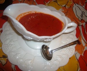 A hearty gravy boat for the Italian spaghetti sauce - gravy - is essential