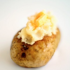 baked potato American side dishes baked potato with butter
