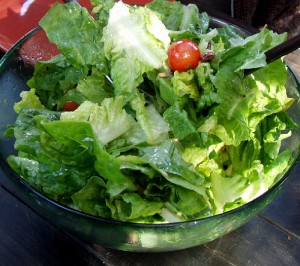 green salad American side dishes bowl of green salad