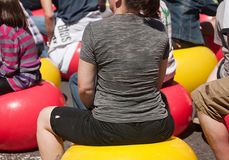 One of the top ten ways to exercise while working