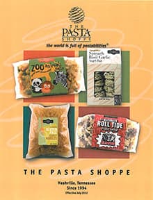 The Pasta Shoppe catalog cover
