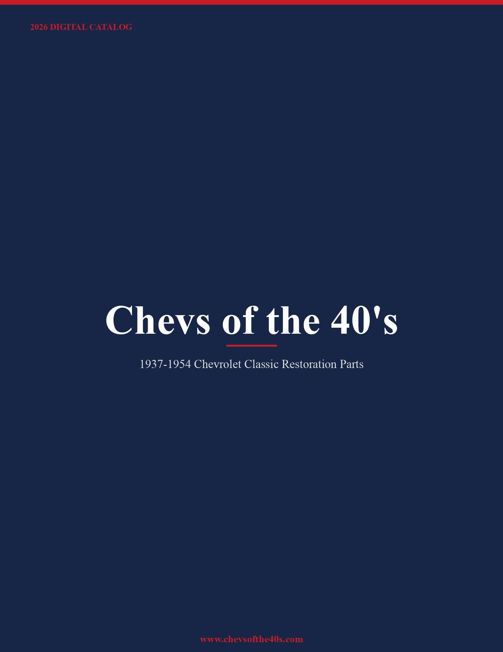 Chevs of the 40's 2026 Catalog