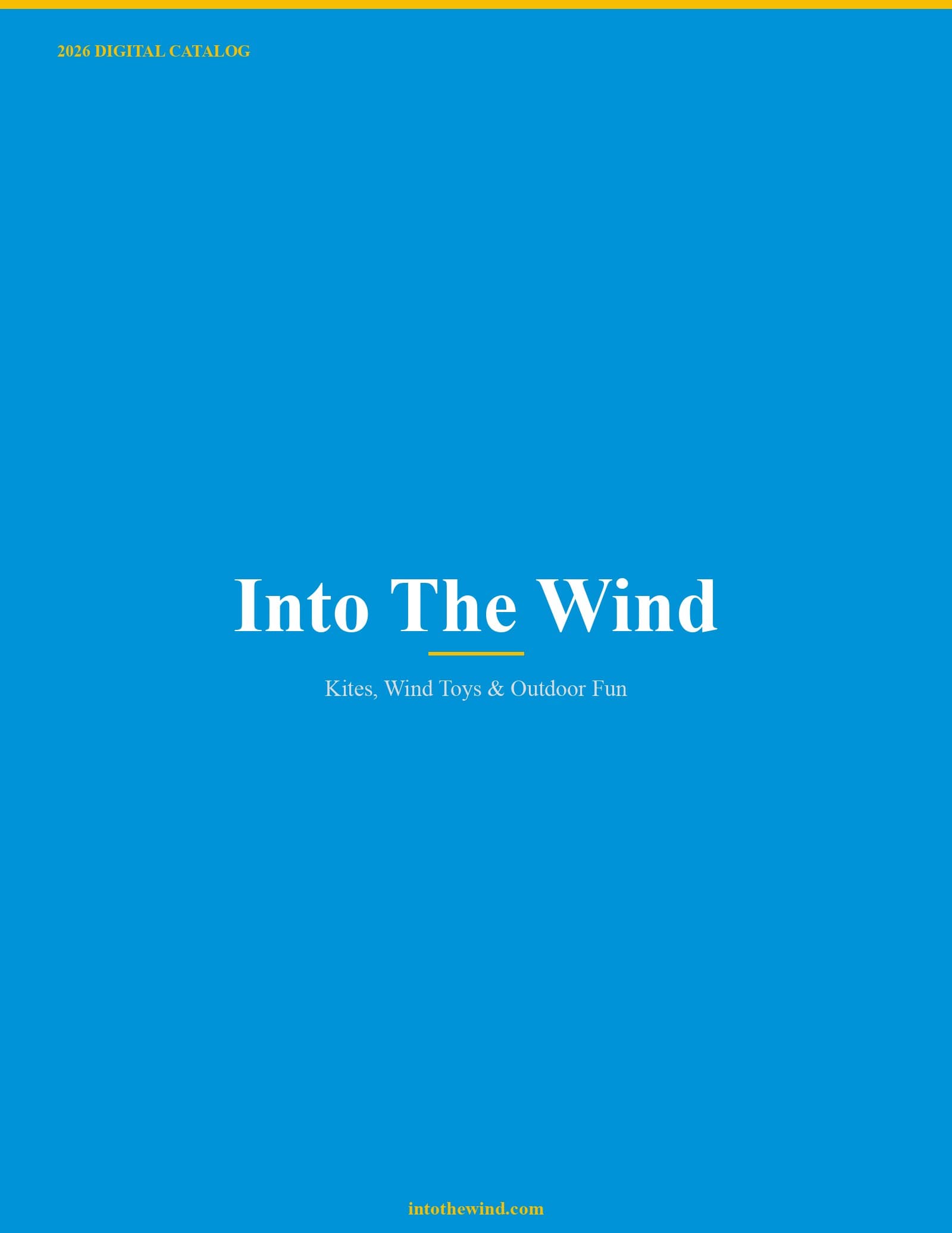 Into The Wind 2026 Catalog