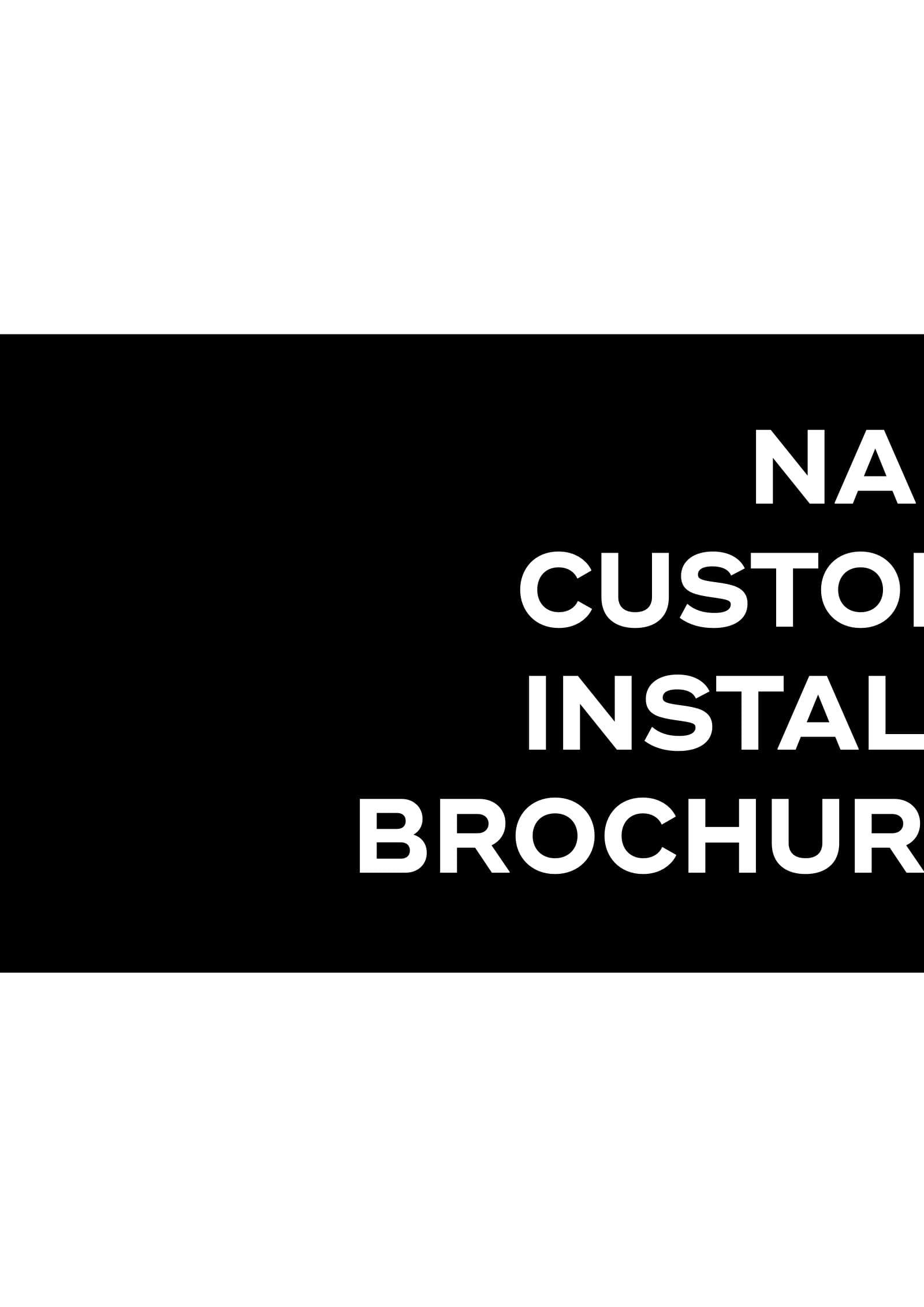 NAD Custom Install 2023 Brochure