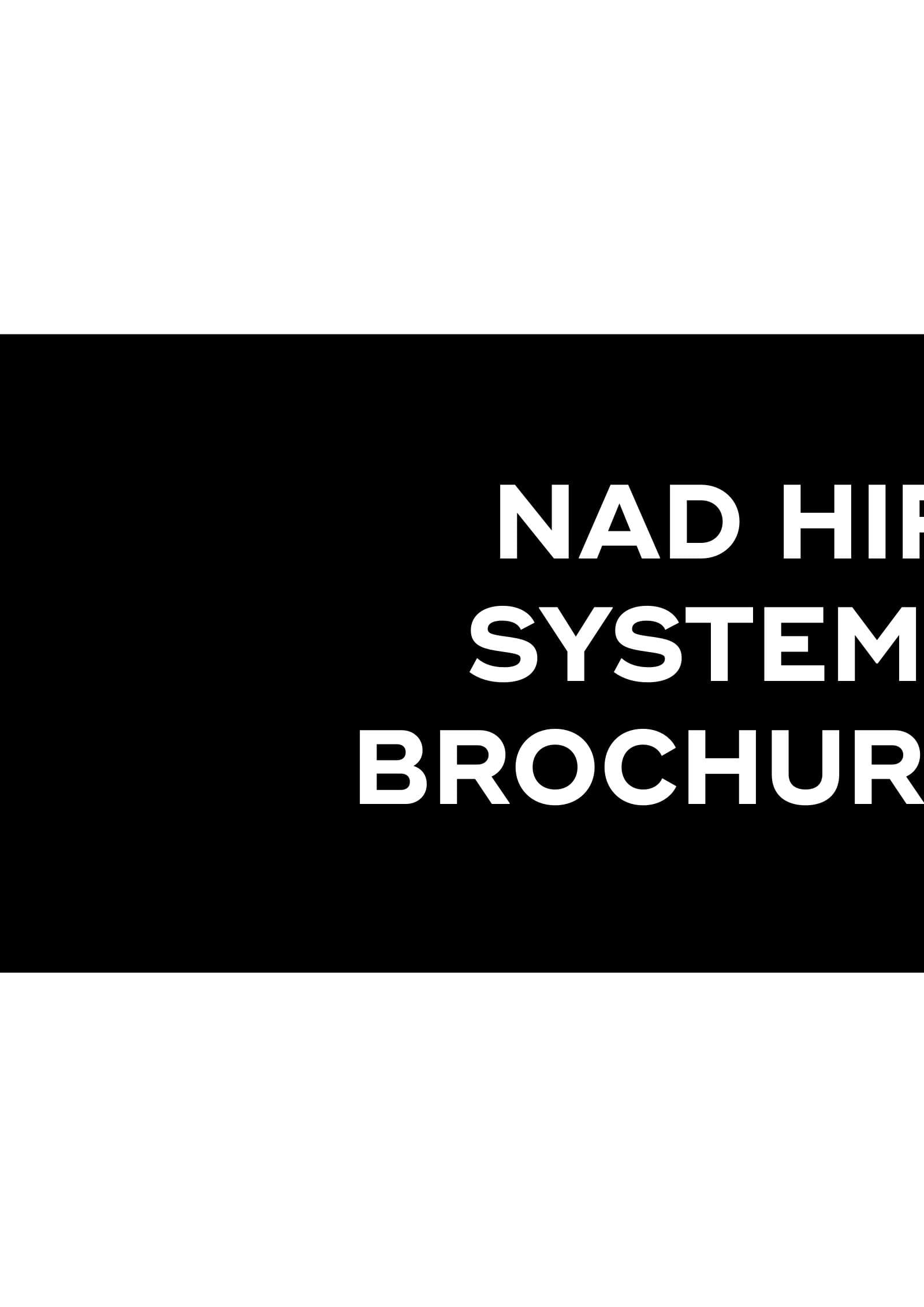 NAD HiFi Systems 2023 Brochure