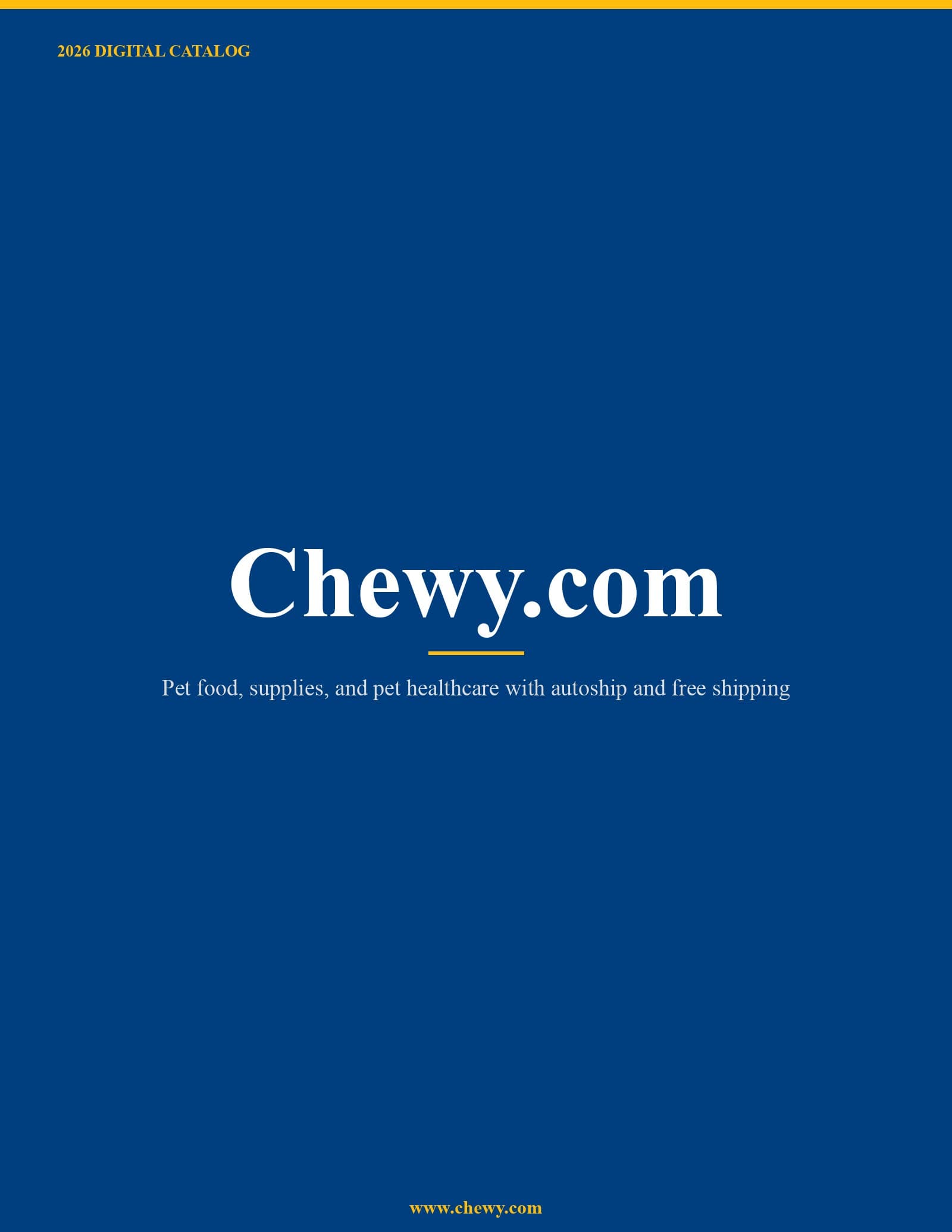 Chewy.com 2026 Catalog