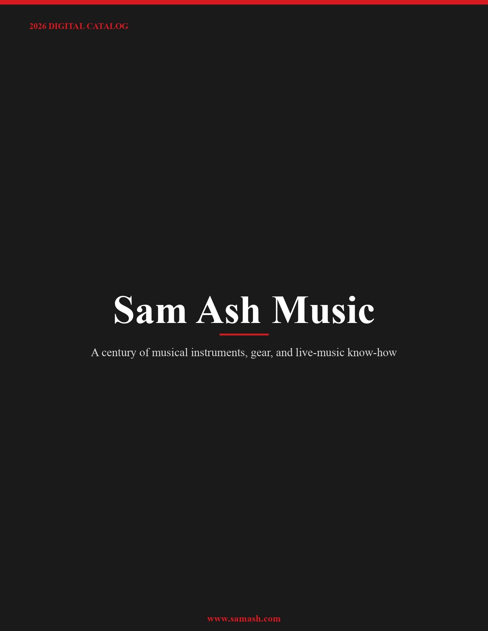 Sam Ash Music 2026 Catalog