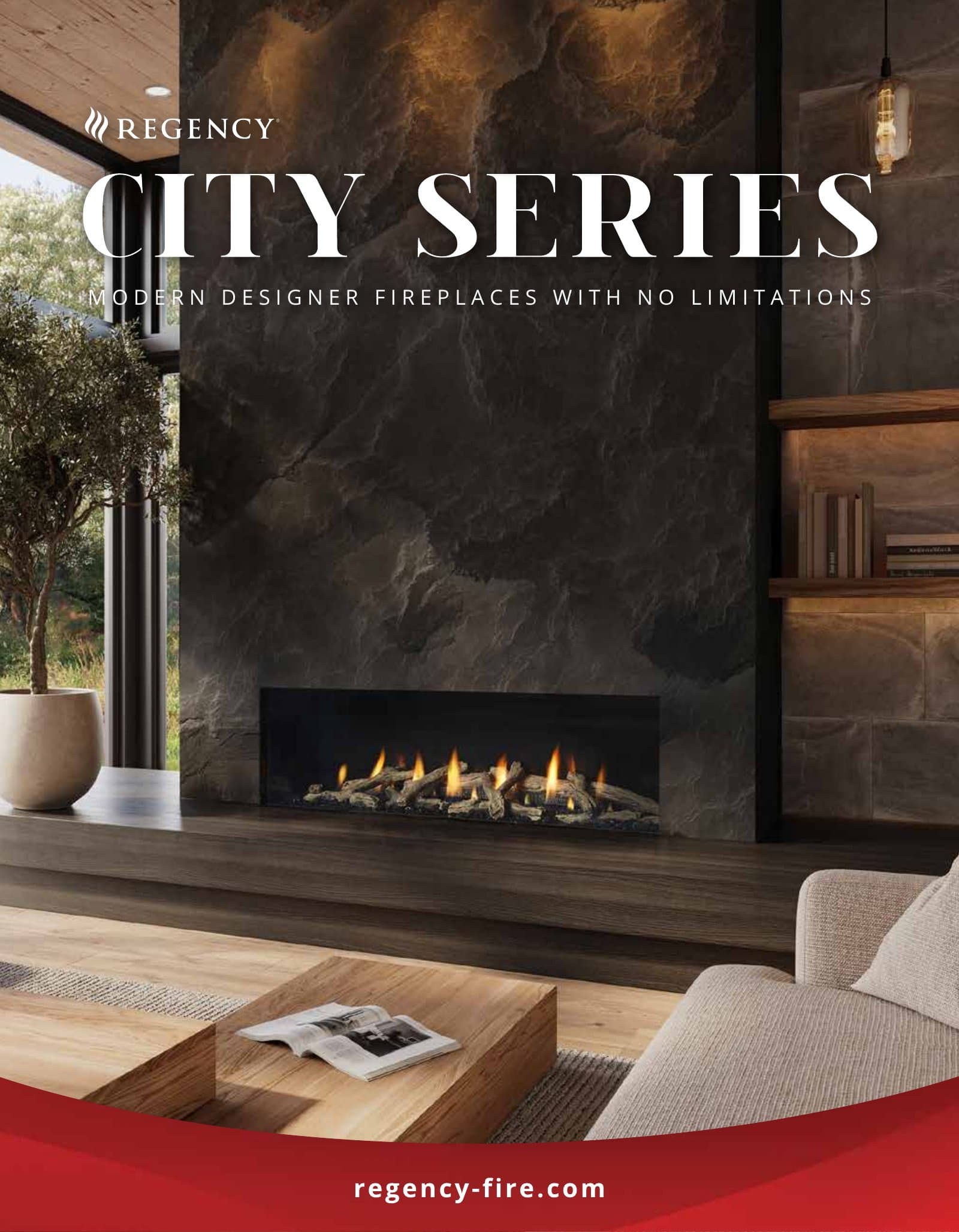Regency City Series Linear Gas Fireplace Brochure