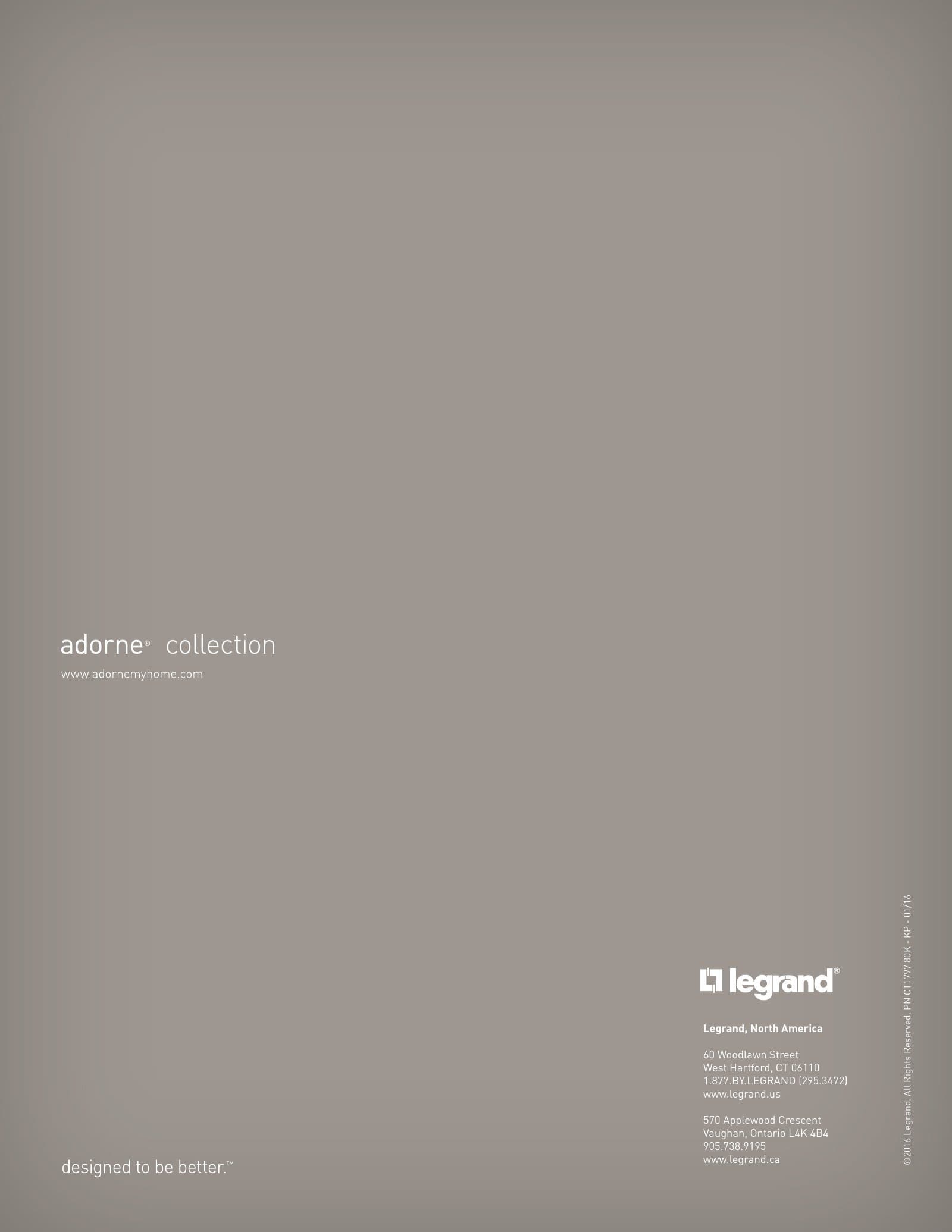 Legrand Adorne Collection Catalog