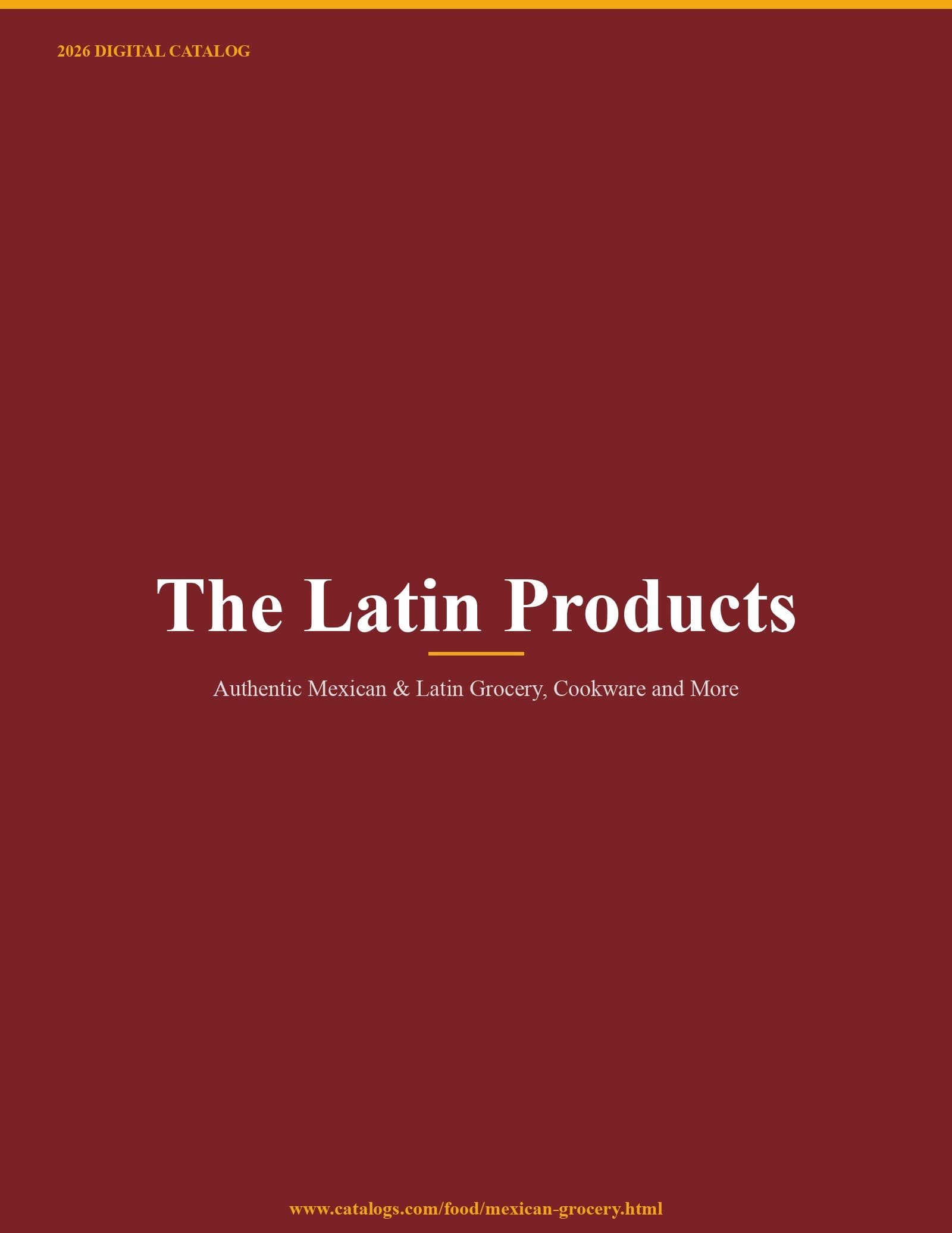 The Latin Products 2026 Catalog