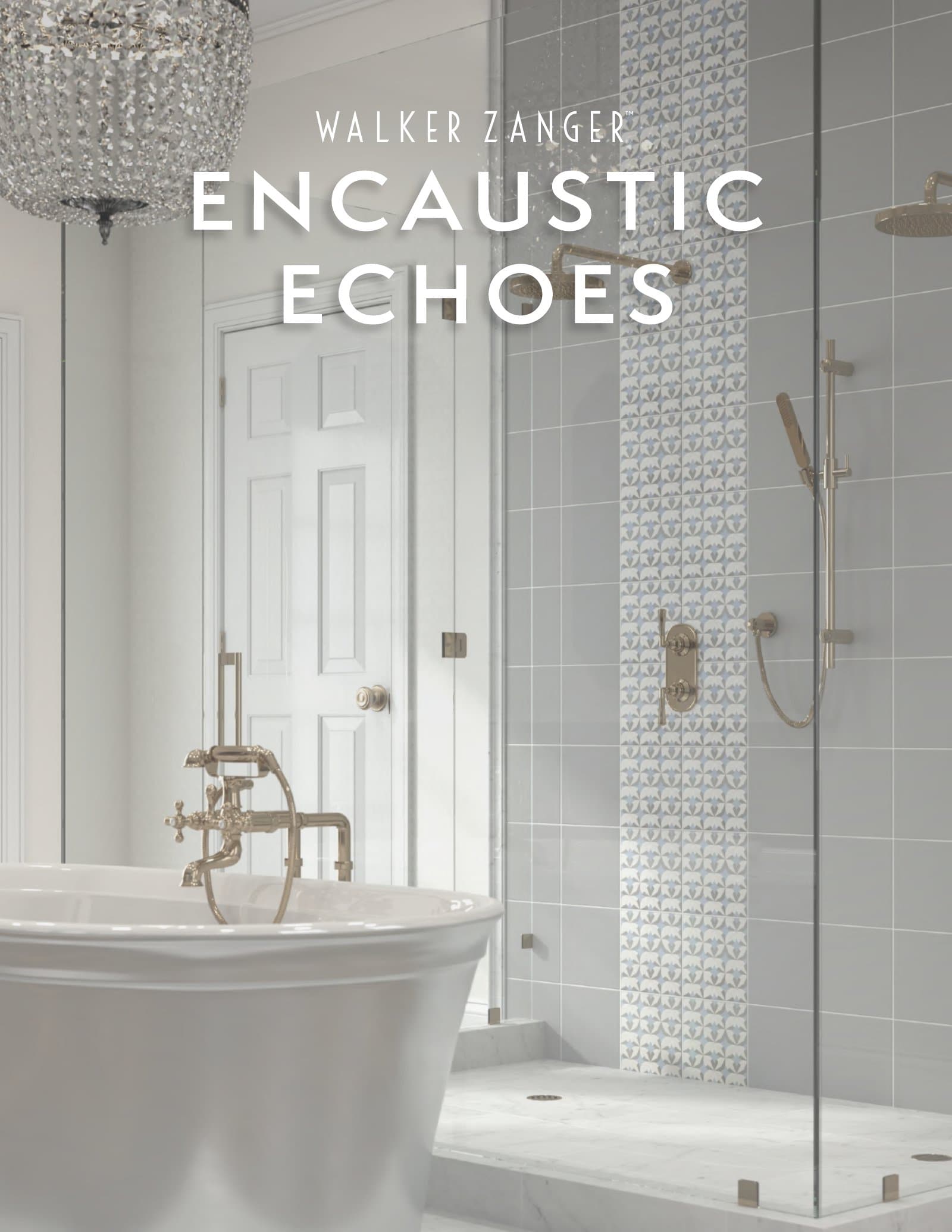 Walker Zanger Encaustic Echoes — Patterned Porcelain Tile Collection