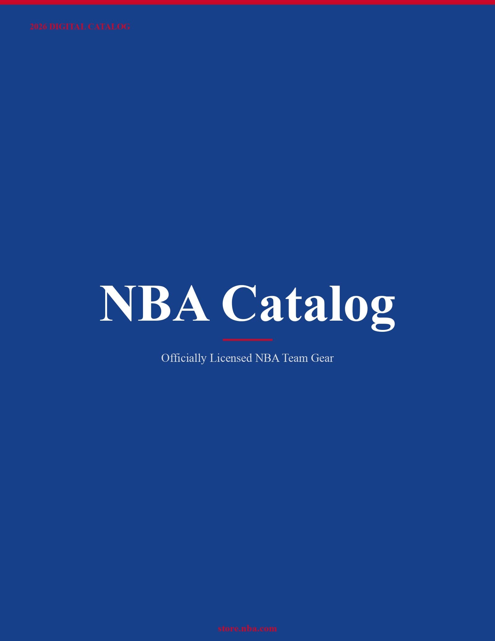 NBA Catalog 2026 Catalog