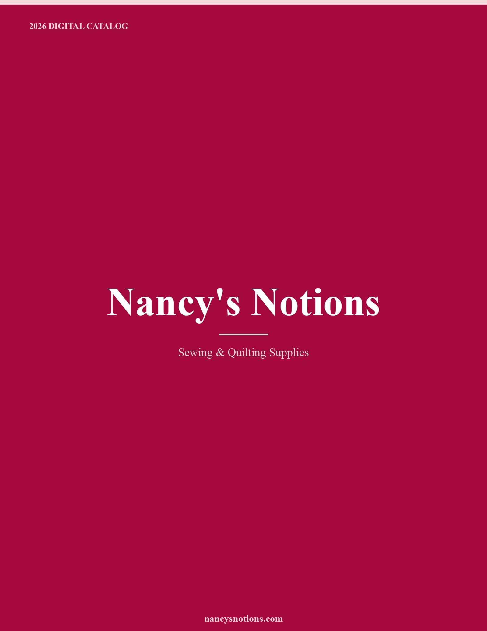Nancy's Notions 2026 Catalog