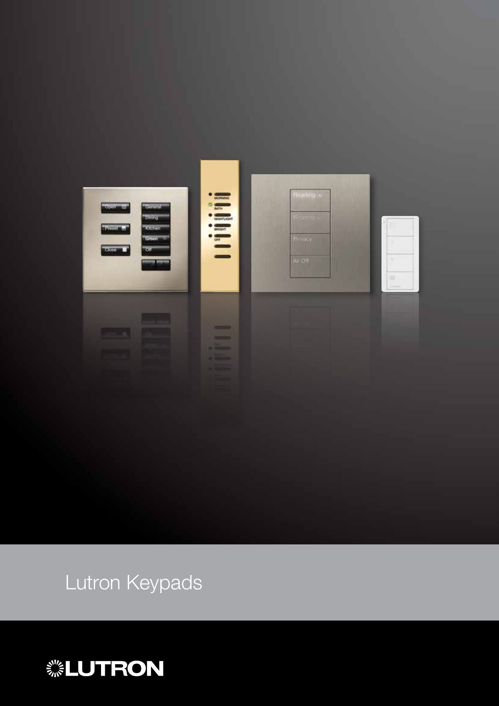Lutron Keypad Brochure