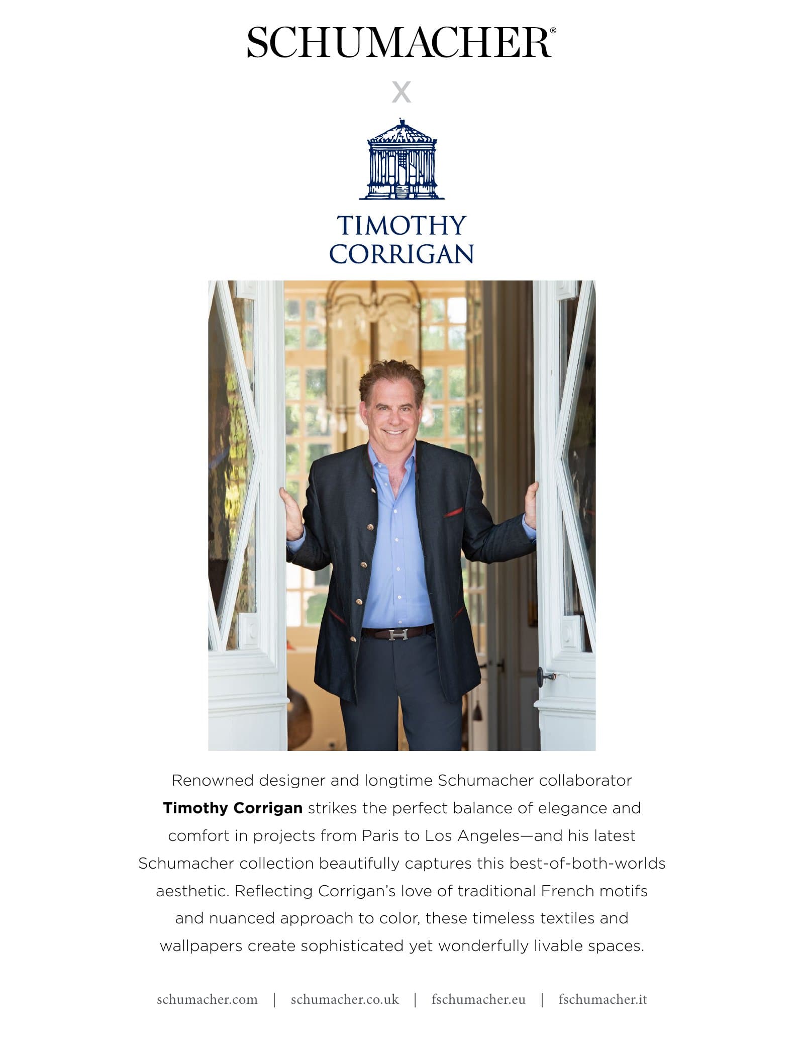 Schumacher Timothy Corrigan Collection Lookbook