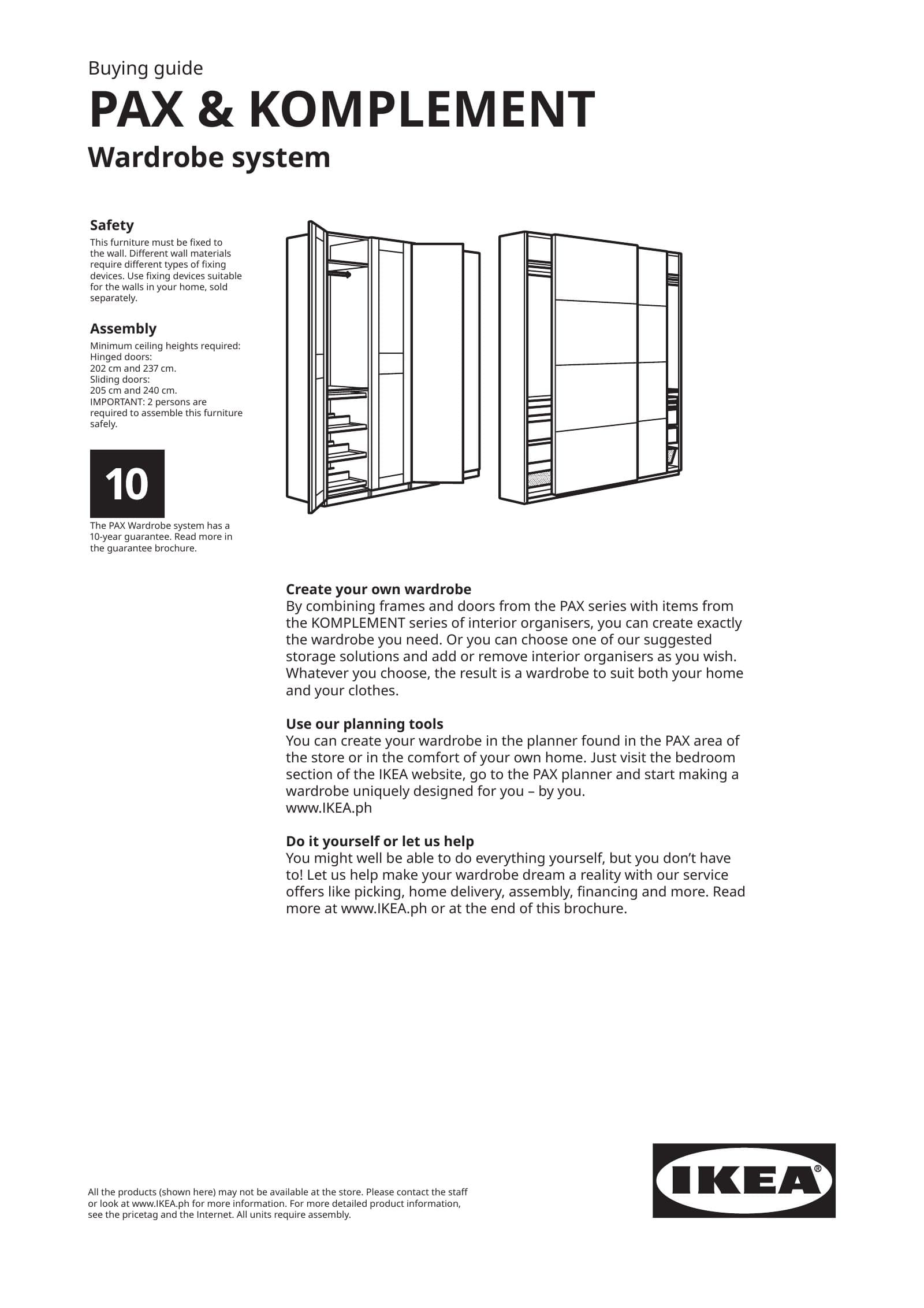 IKEA PAX Wardrobe & Komplement FY26 Buying Guide