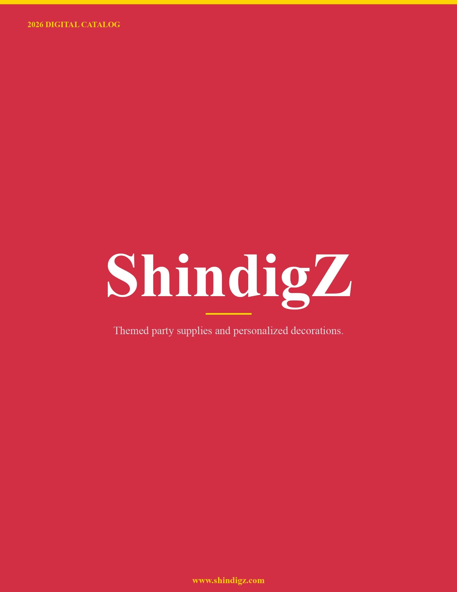 ShindigZ 2026 Catalog