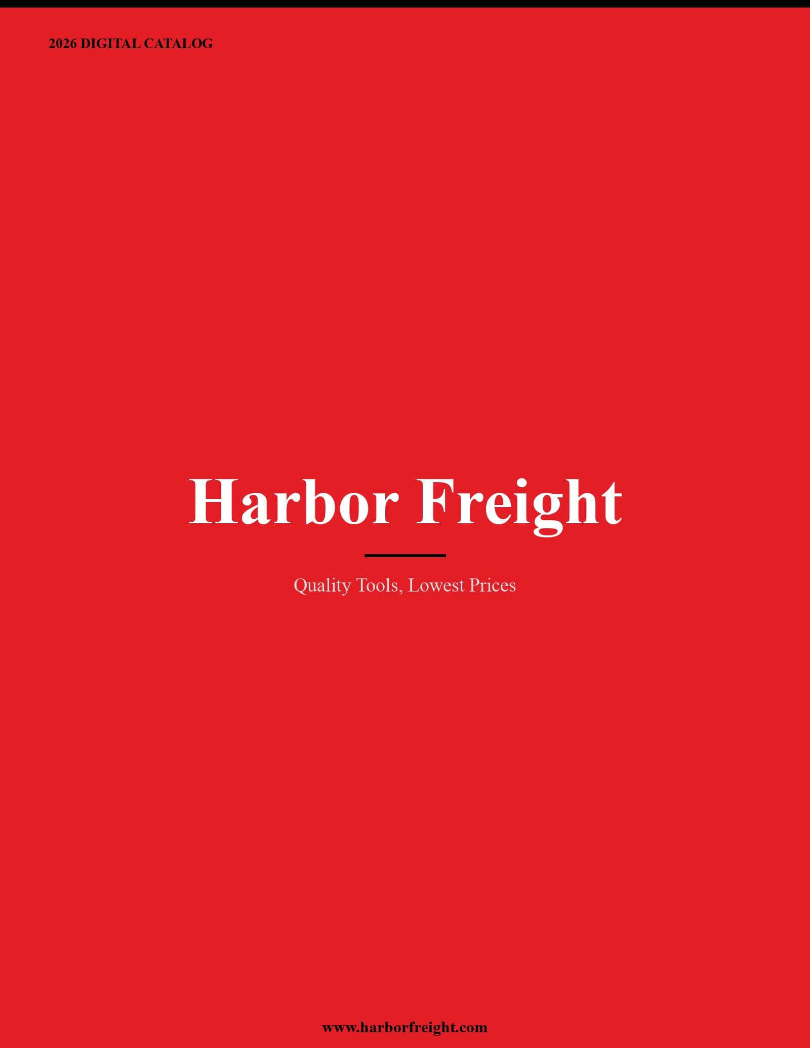 Harbor Freight 2026 Catalog