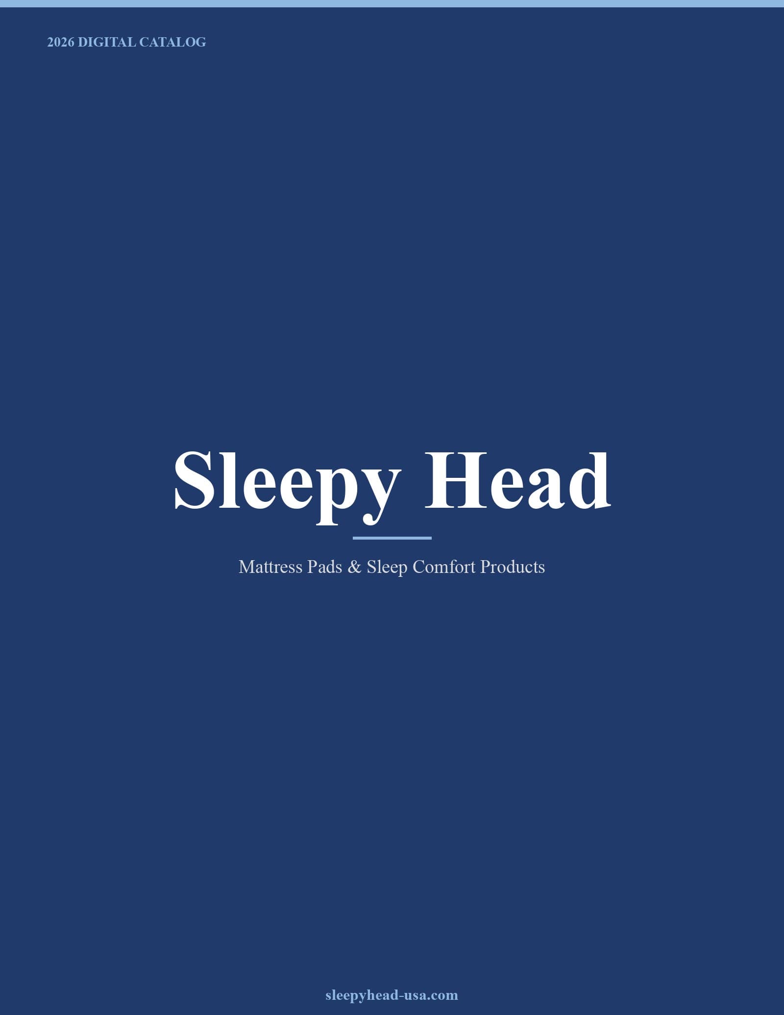 Sleepy Head 2026 Catalog