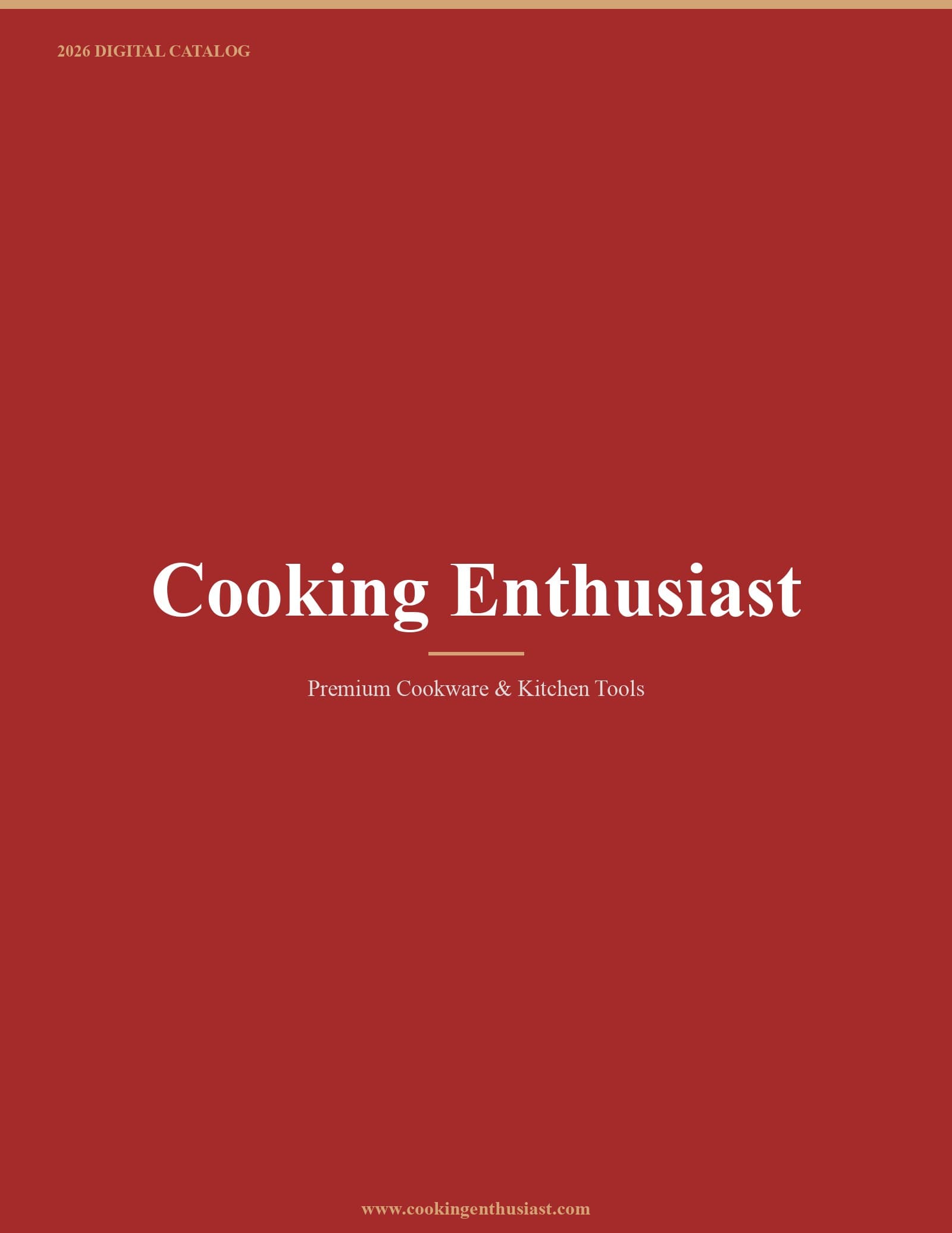 Cooking Enthusiast 2026 Catalog