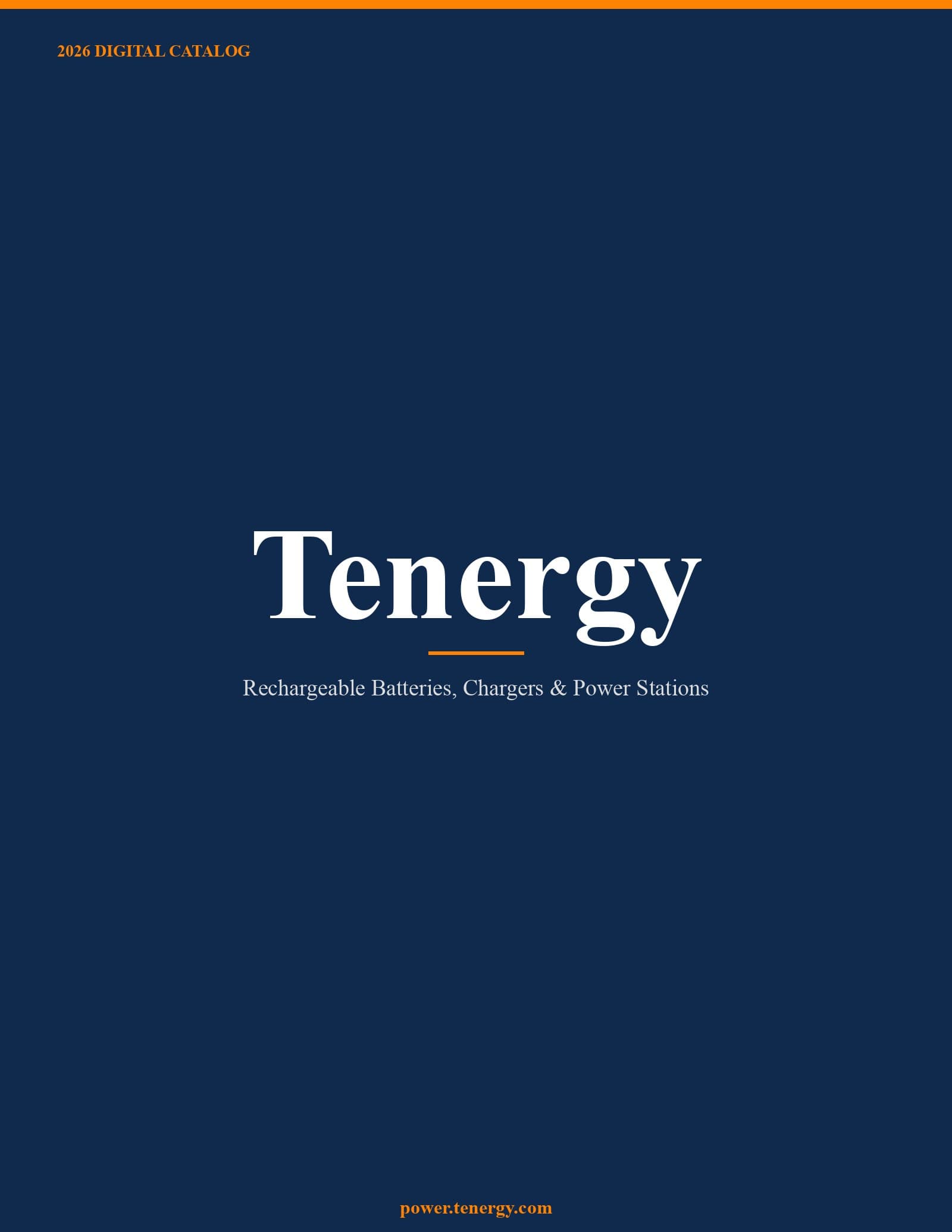 Tenergy 2026 Catalog