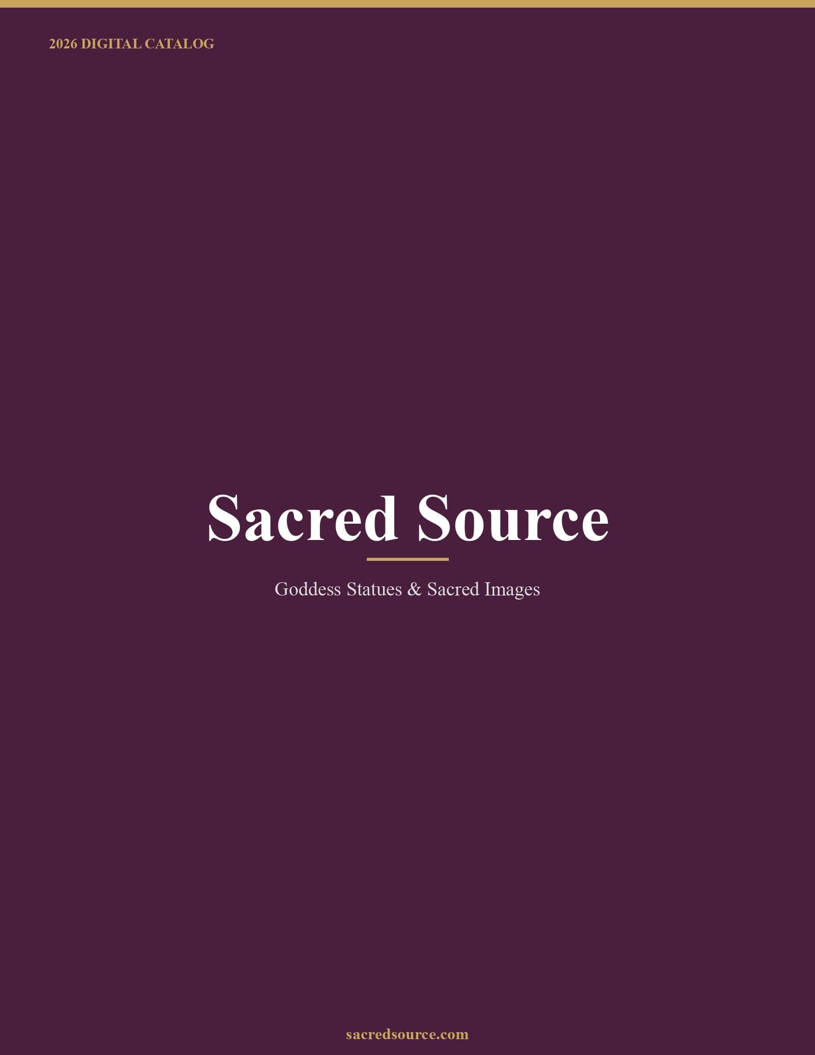 Sacred Source 2026 Catalog