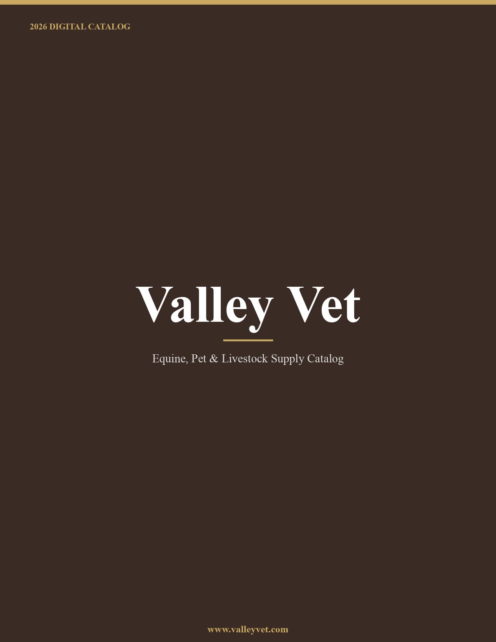 Valley Vet 2026 Catalog