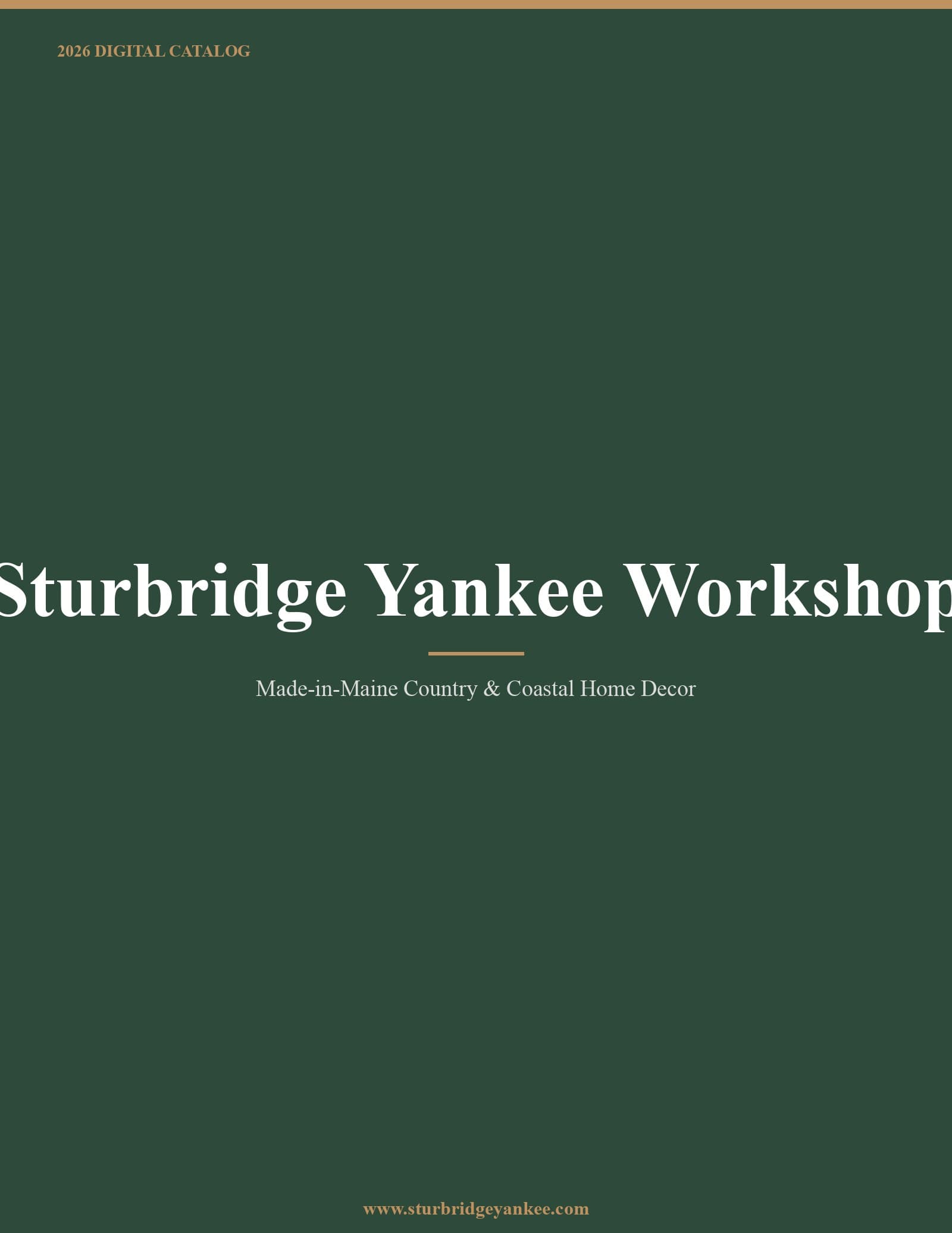 Sturbridge Yankee Workshop 2026 Catalog