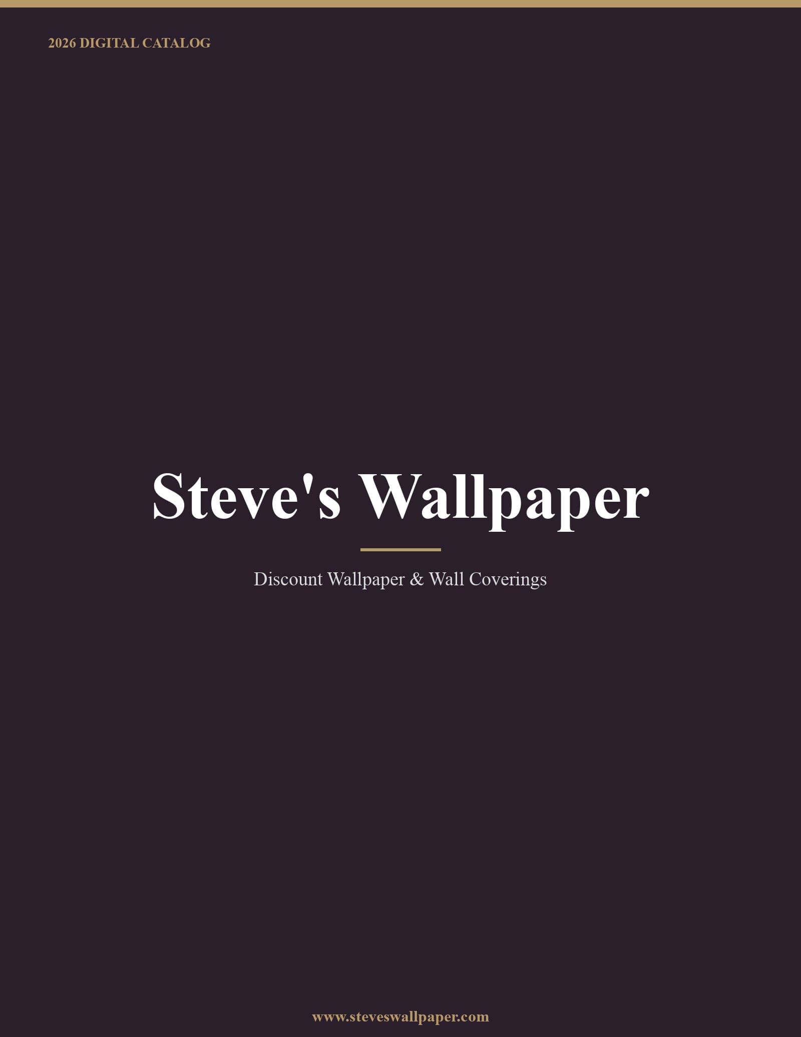 Steve's Wallpaper 2026 Catalog