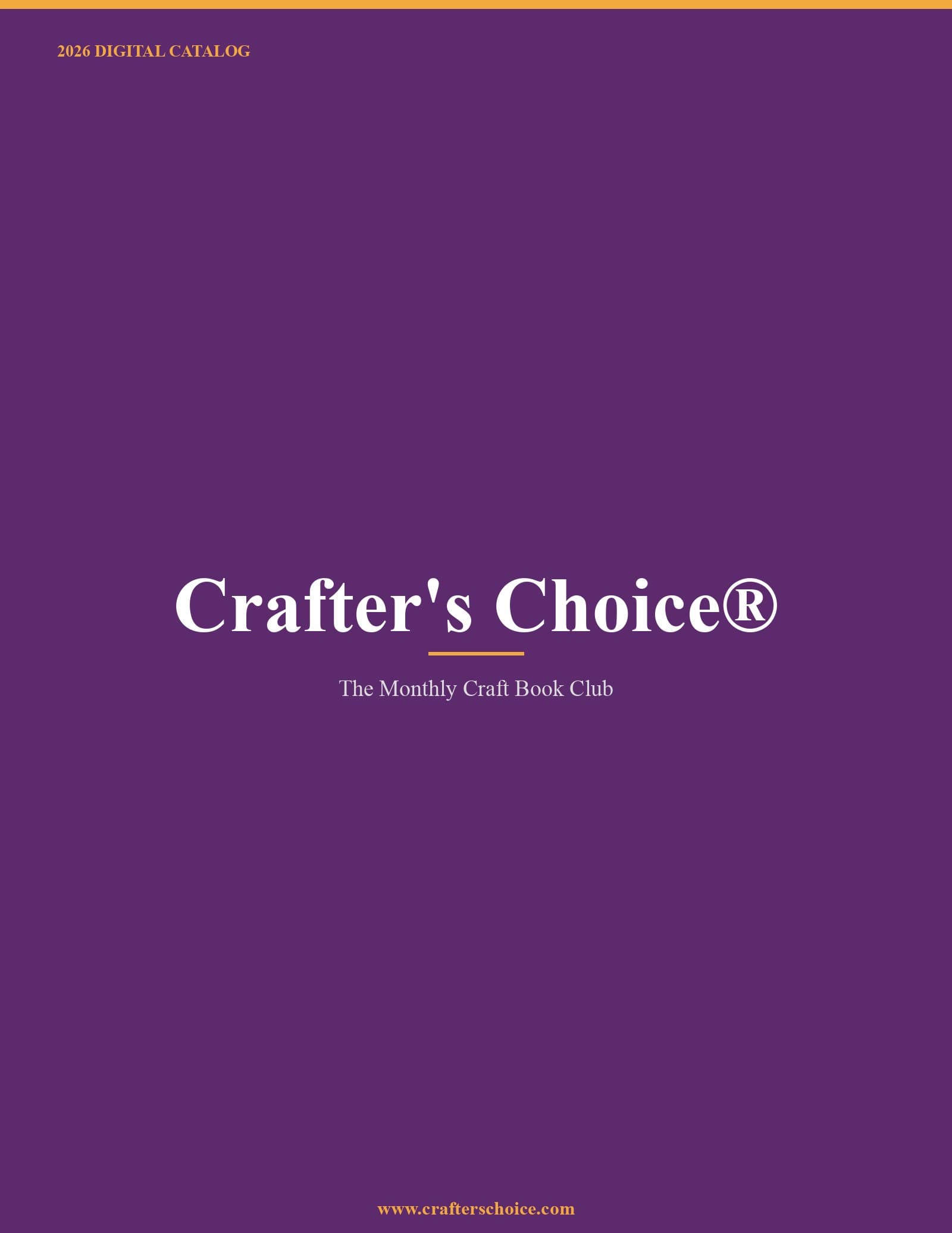 Crafter's Choice® 2026 Catalog