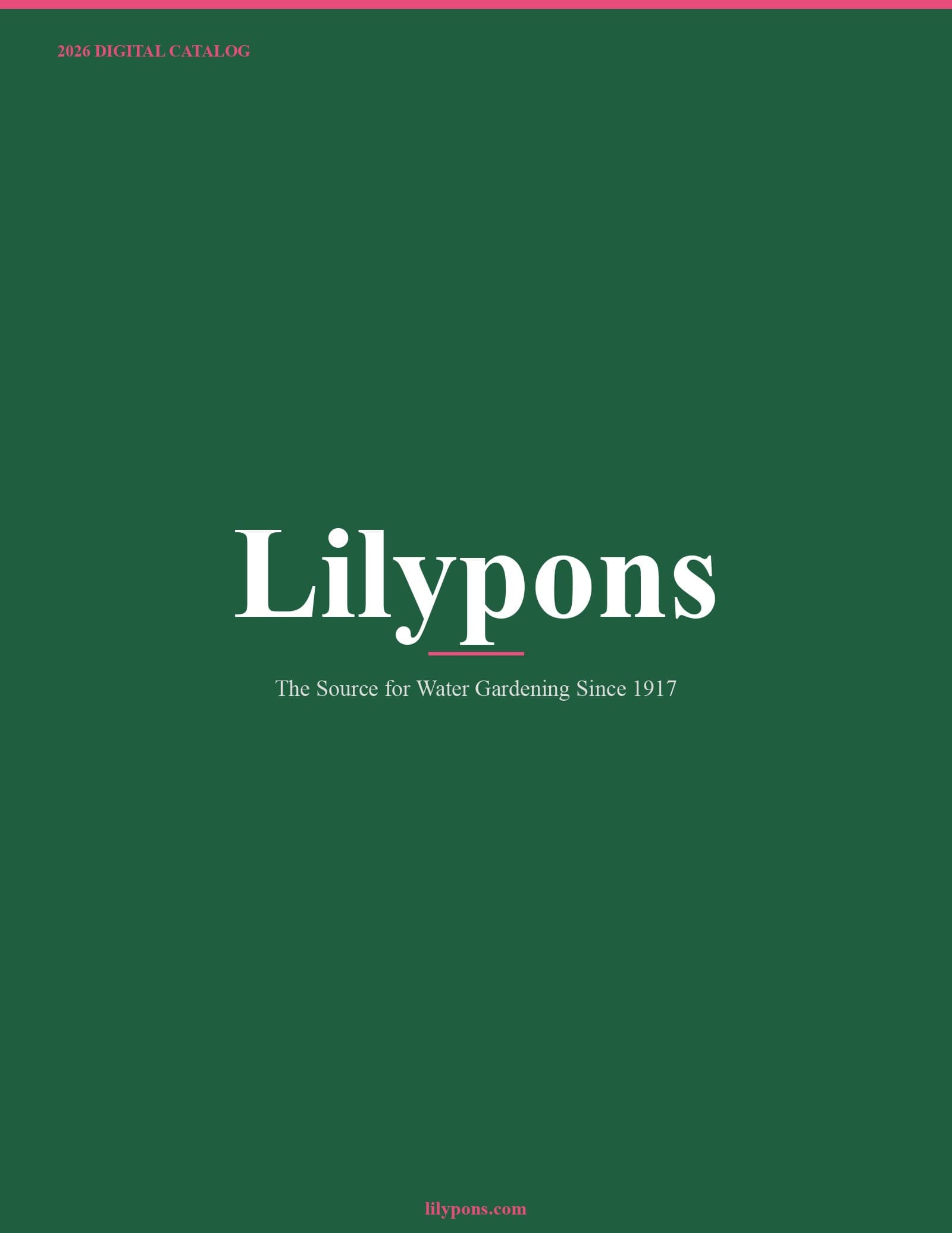 Lilypons 2026 Catalog