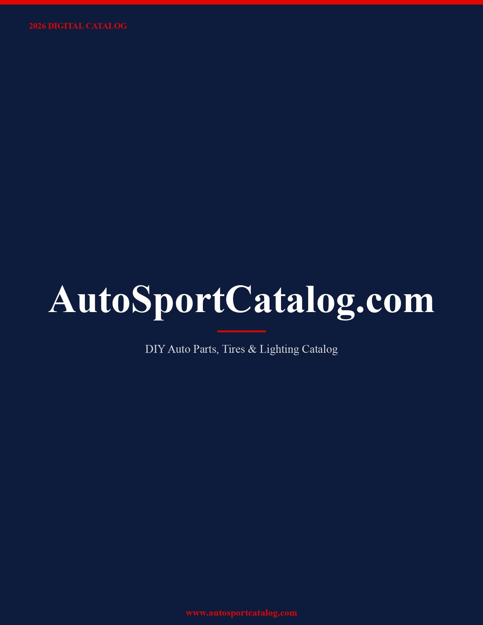 AutoSportCatalog.com 2026 Catalog