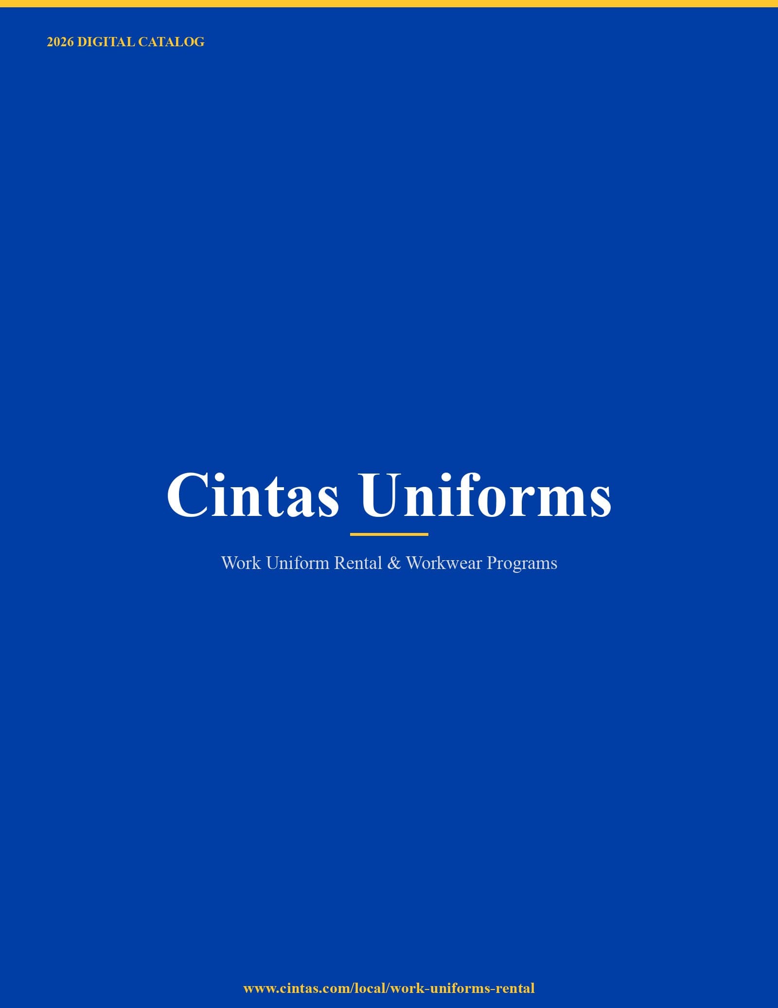 Cintas Uniforms 2026 Catalog