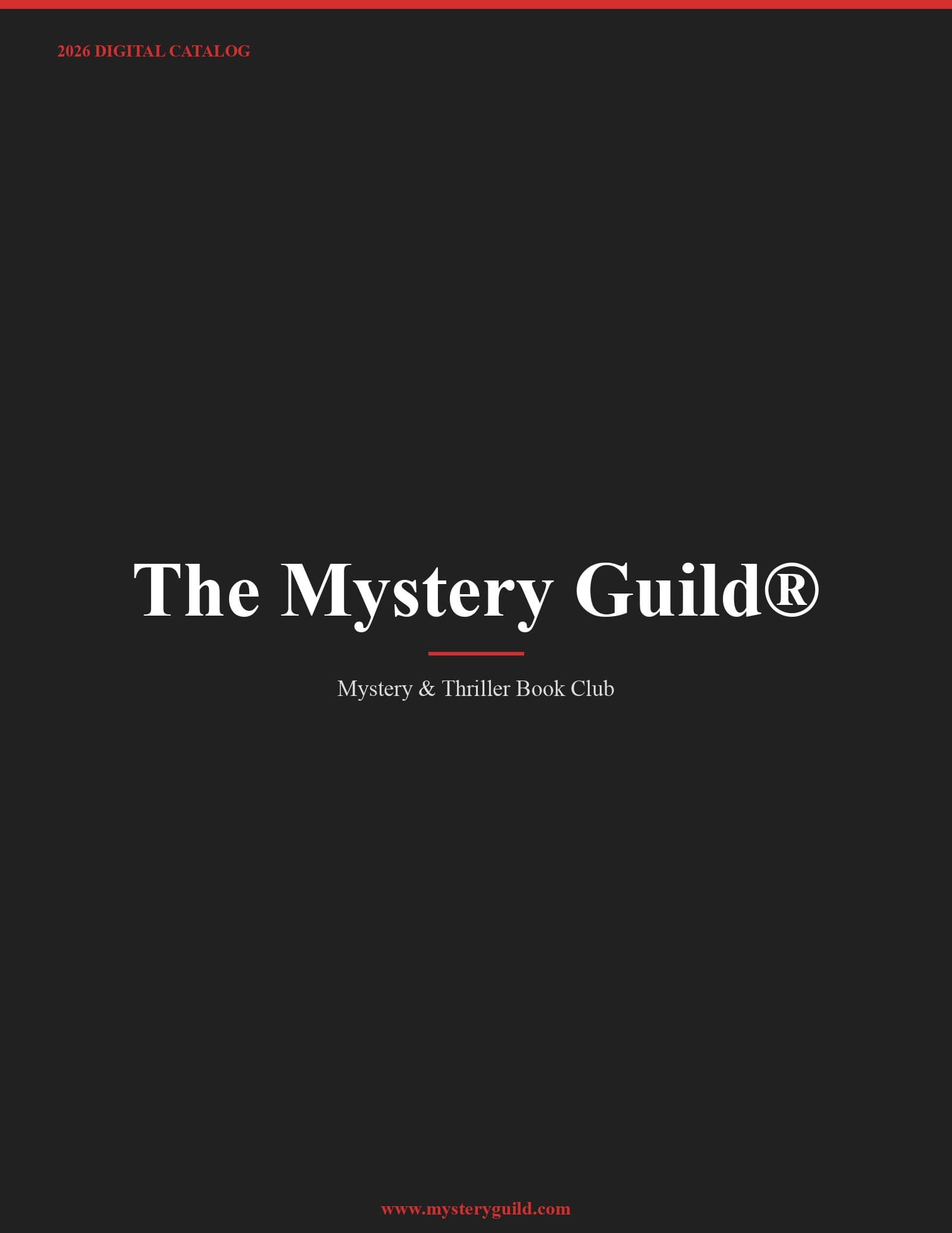 The Mystery Guild® 2026 Catalog