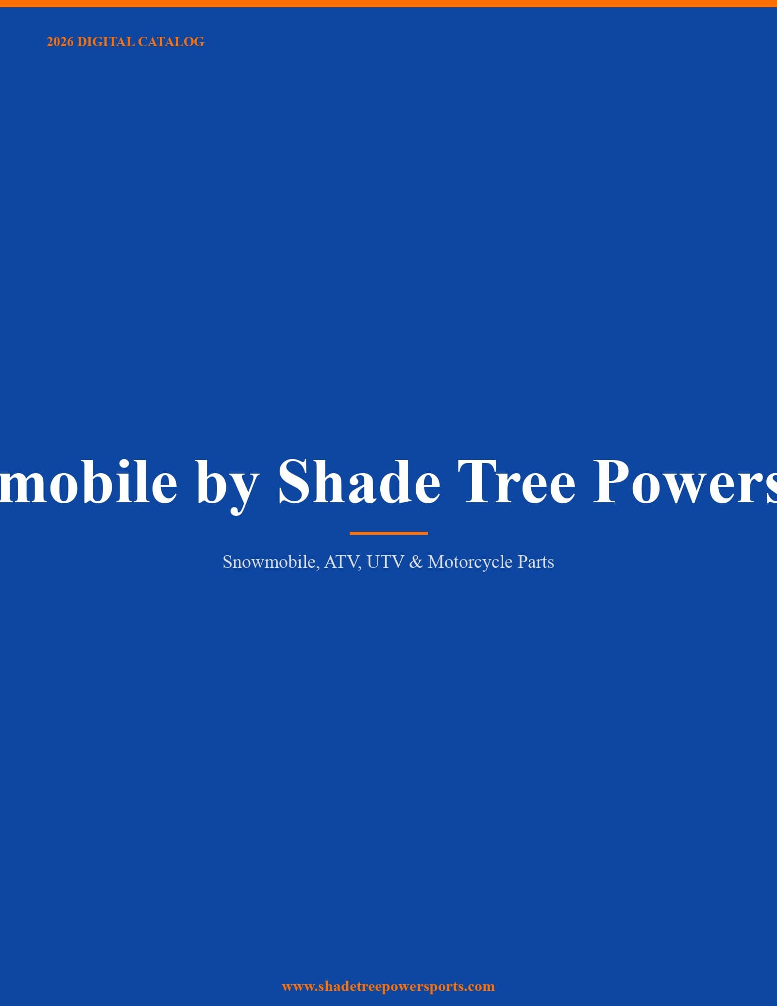 Snowmobile by Shade Tree Powersports 2026 Catalog