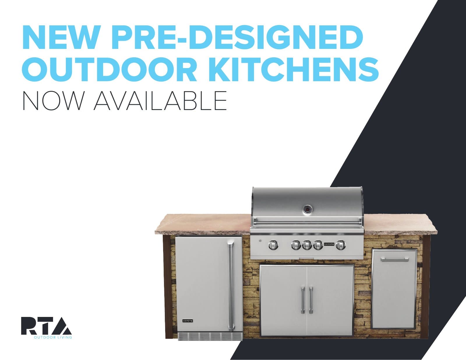 RTA Outdoor Living Pre-Designed Outdoor Kitchens