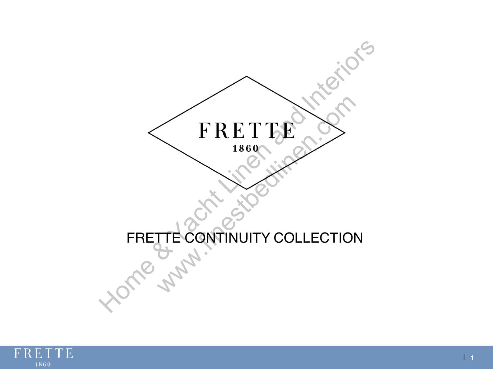 Frette Continuity Collection Catalogue