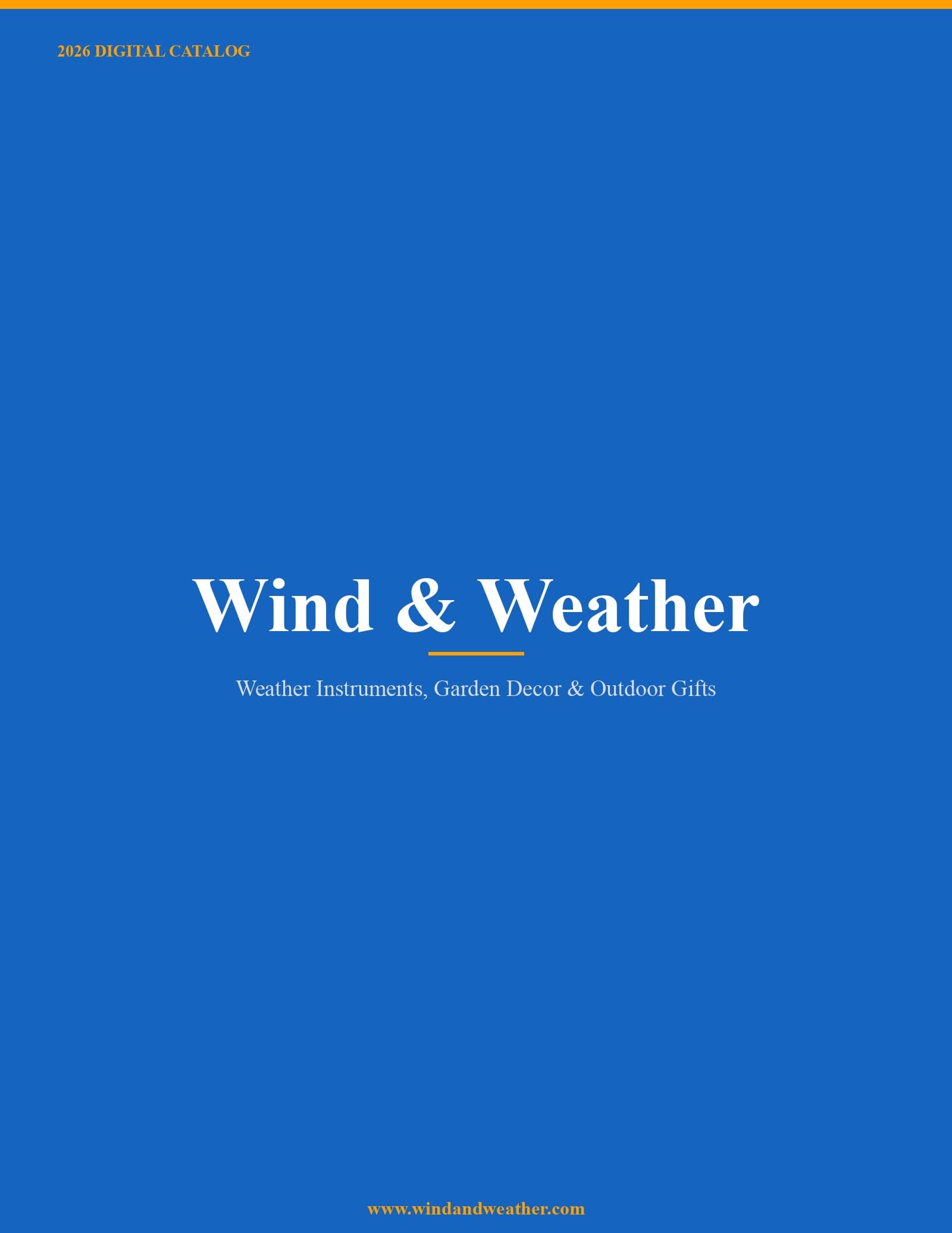 Wind & Weather 2026 Catalog