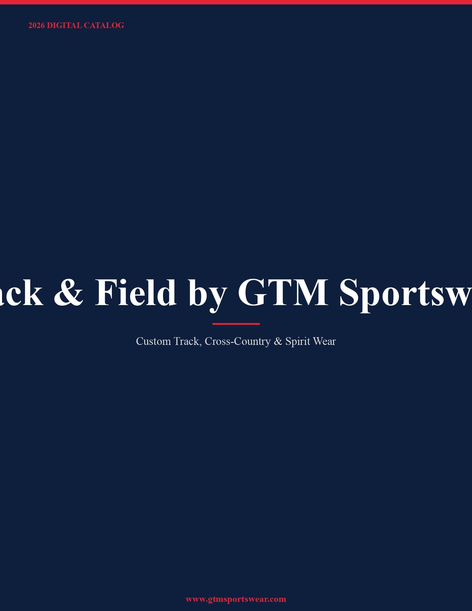 Track & Field by GTM Sportswear 2026 Catalog