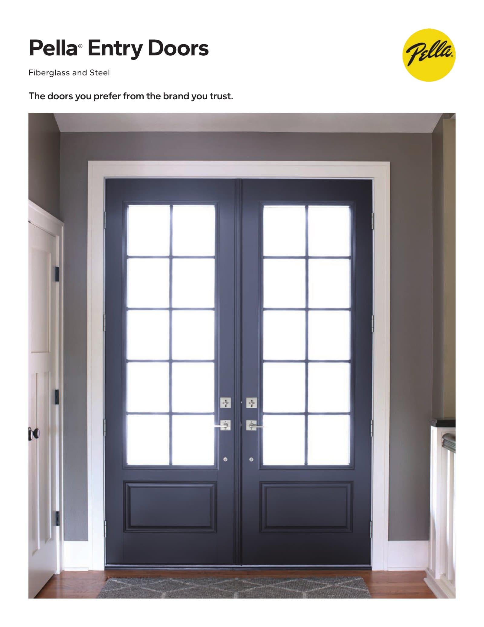 Pella Entry Doors — Fiberglass & Steel Brochure
