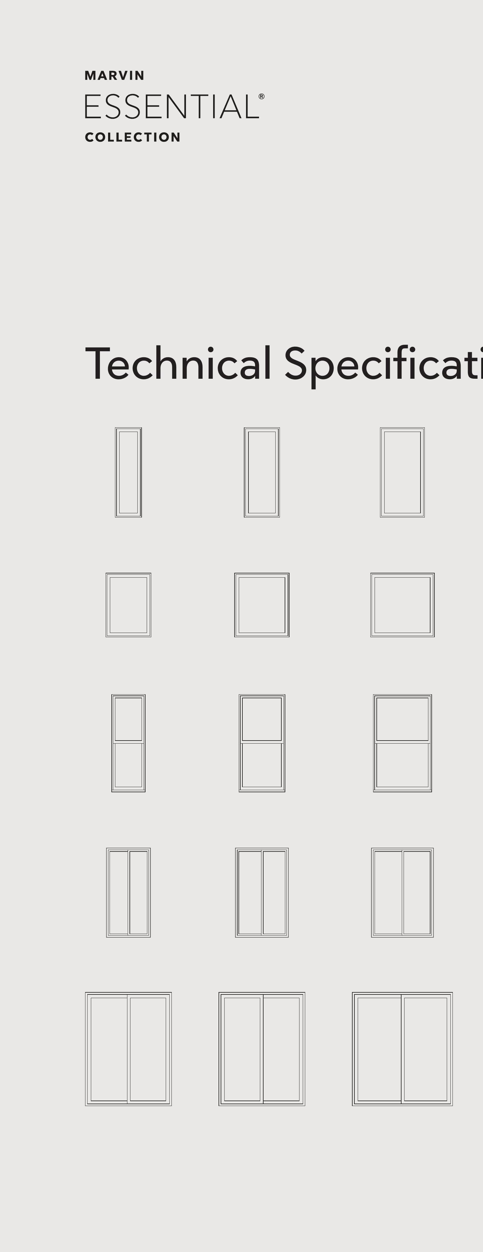 Marvin Essential Windows Technical Specifications Catalog