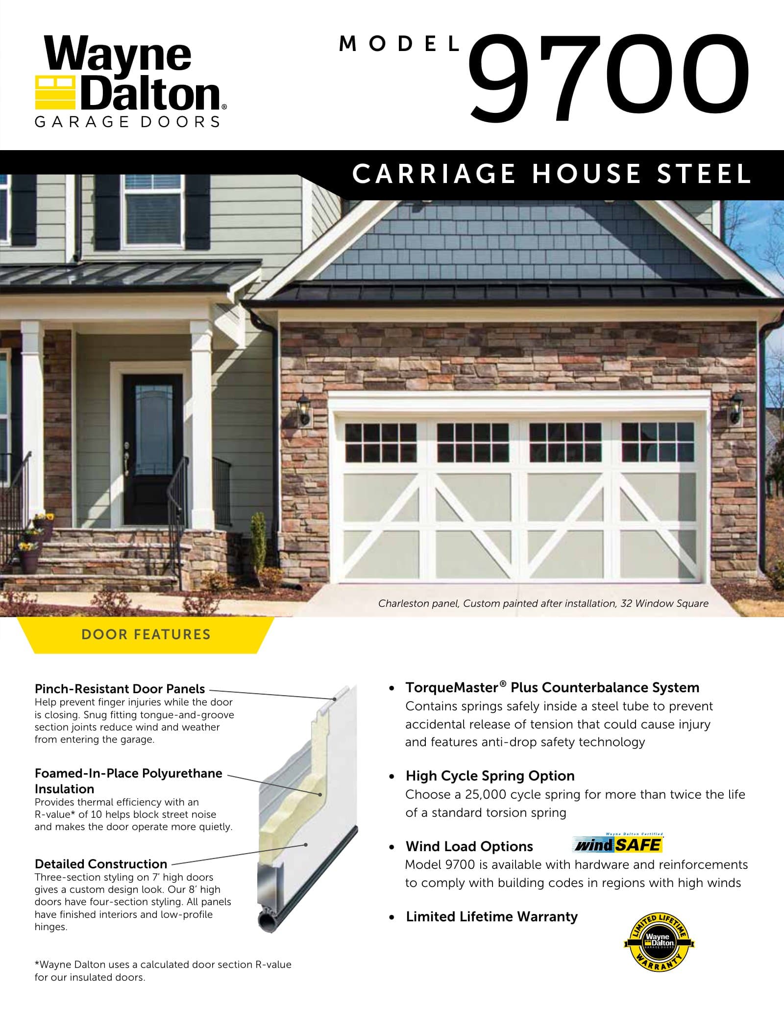 Wayne Dalton Model 9700 Carriage House