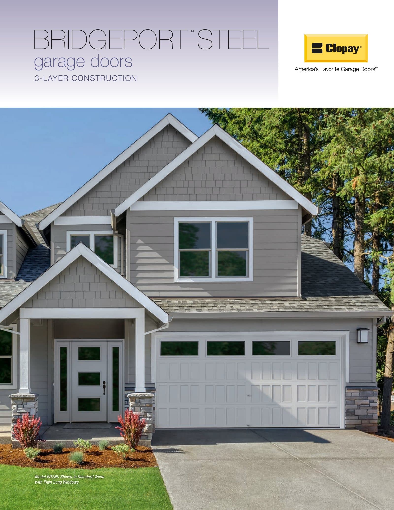 Clopay Bridgeport 3-Layer Insulated Steel