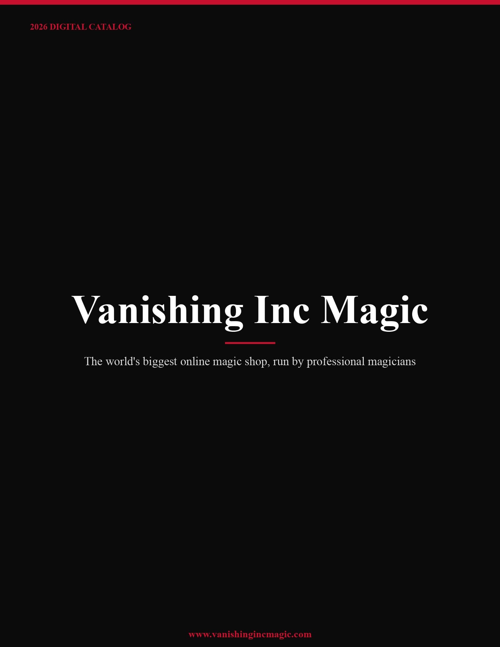 Vanishing Inc Magic 2026 Catalog