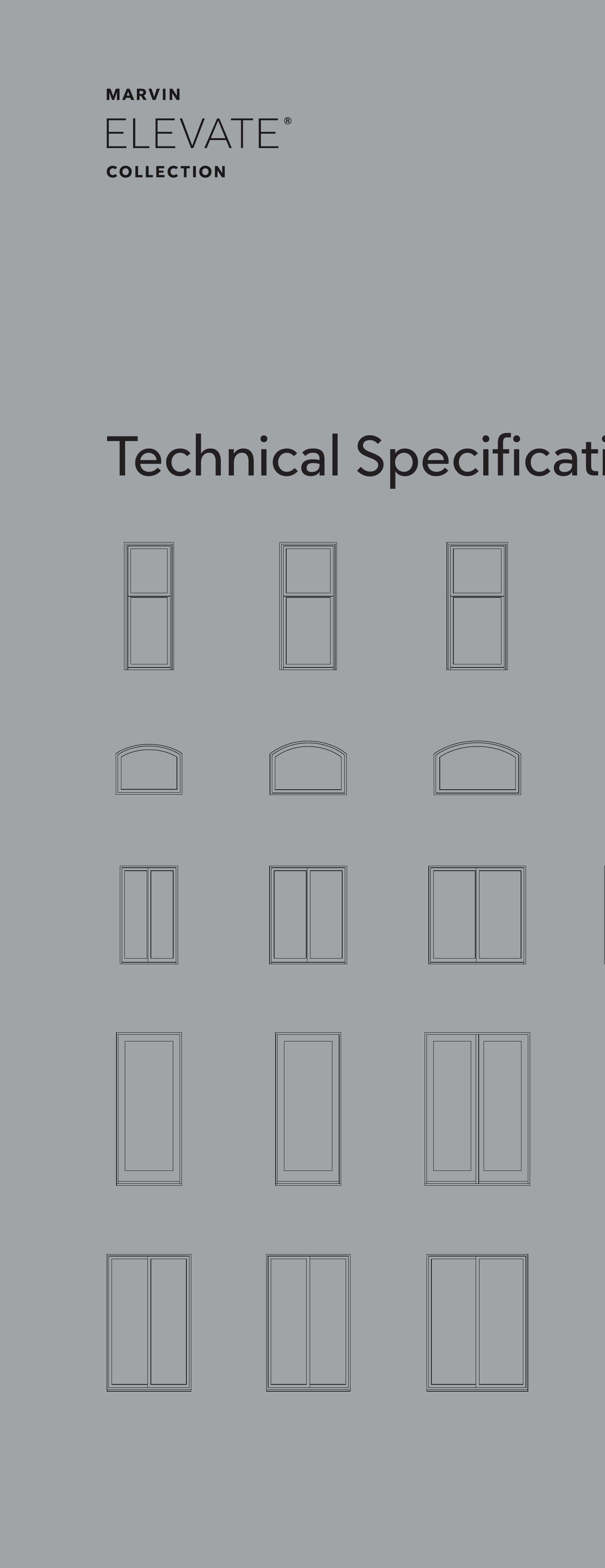 Marvin Elevate Windows Technical Specifications Catalog