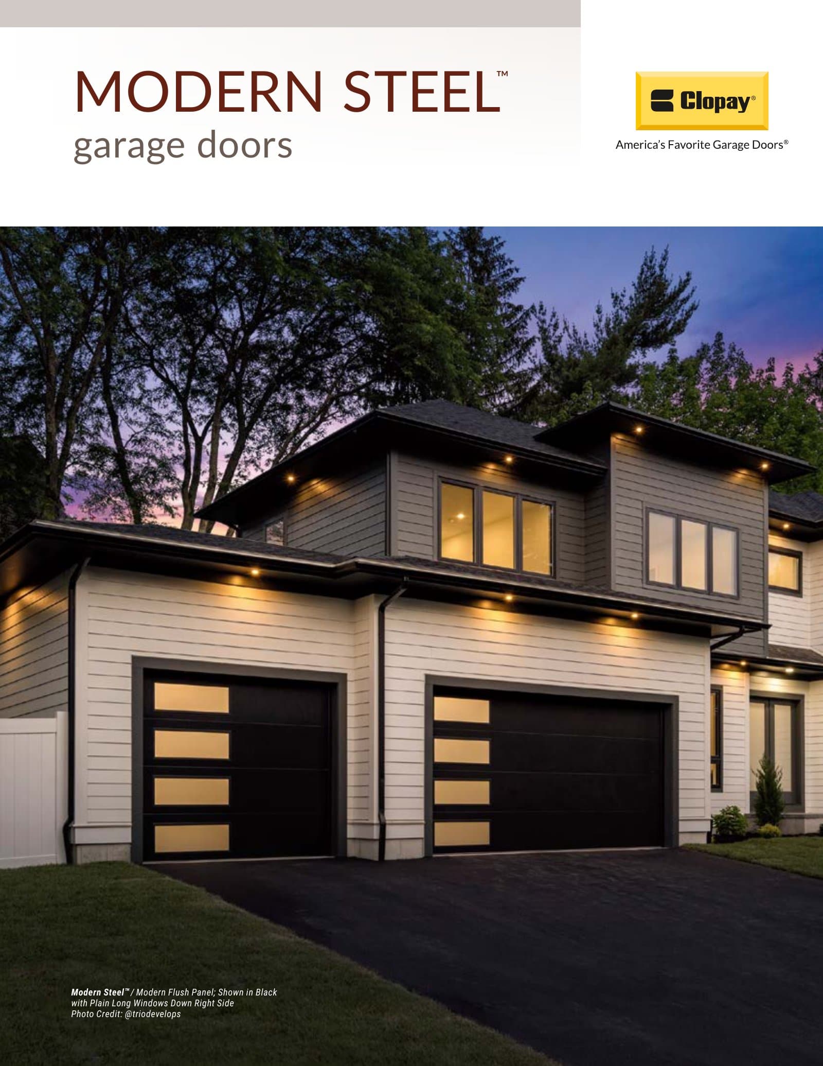 Clopay Modern Steel Contemporary Garage Doors