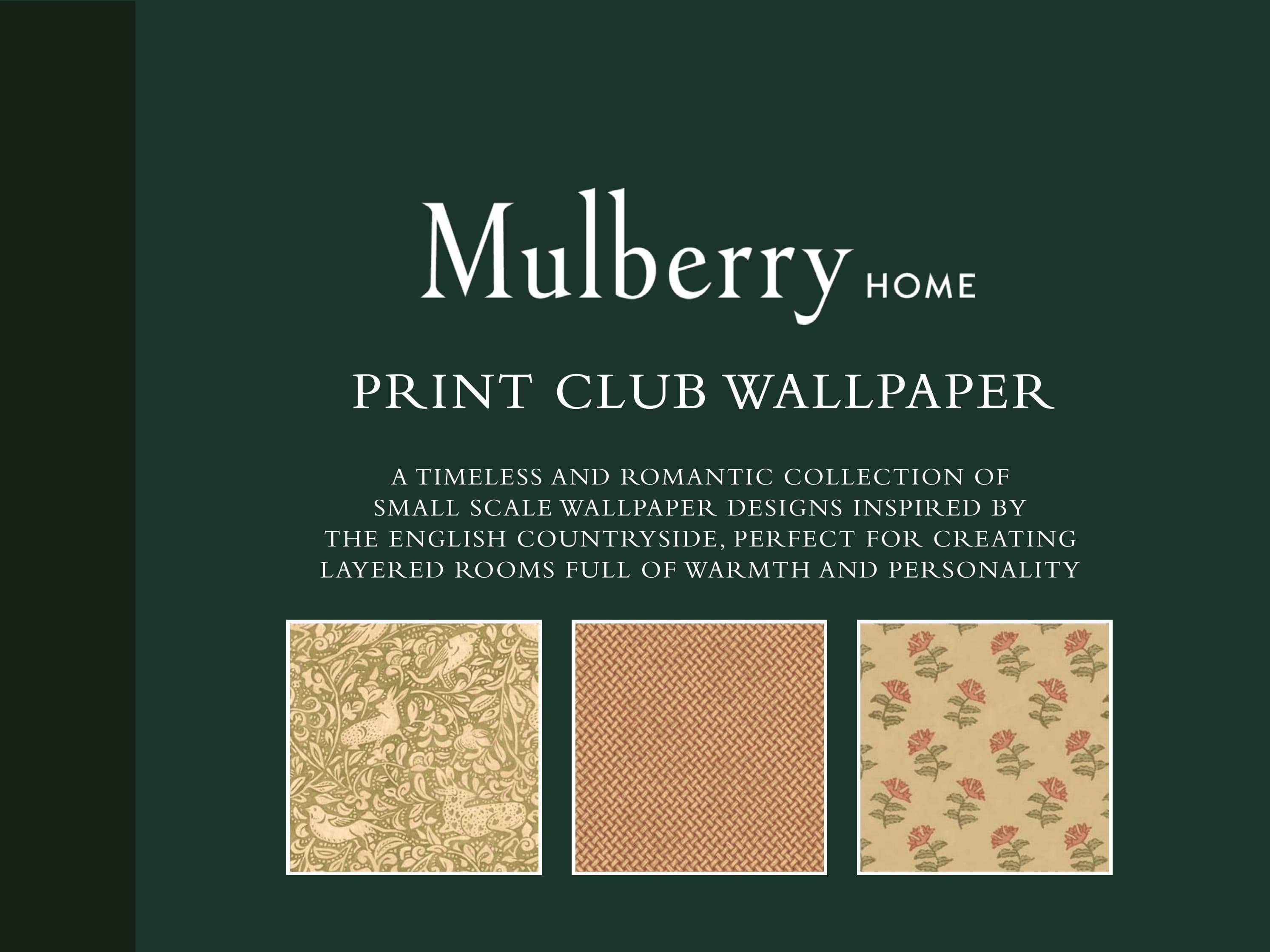 Mulberry Home Print Club Wallpaper Collection