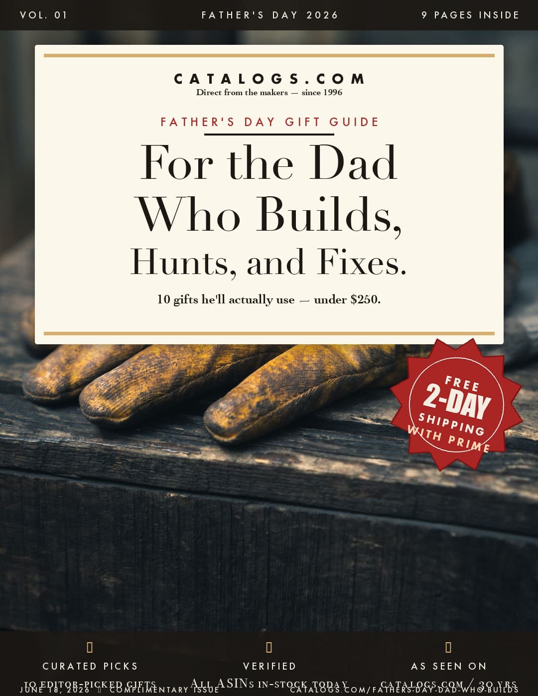 Father's Day — For the Dad Who Builds, Hunts, and Fixes