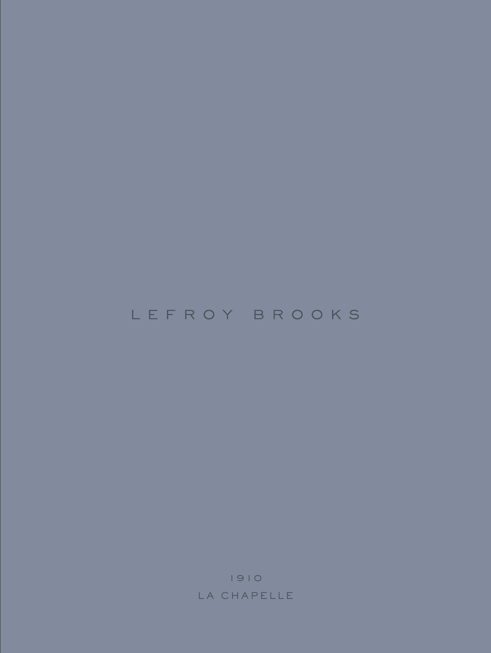 Lefroy Brooks 1910 La Chapelle Brochure