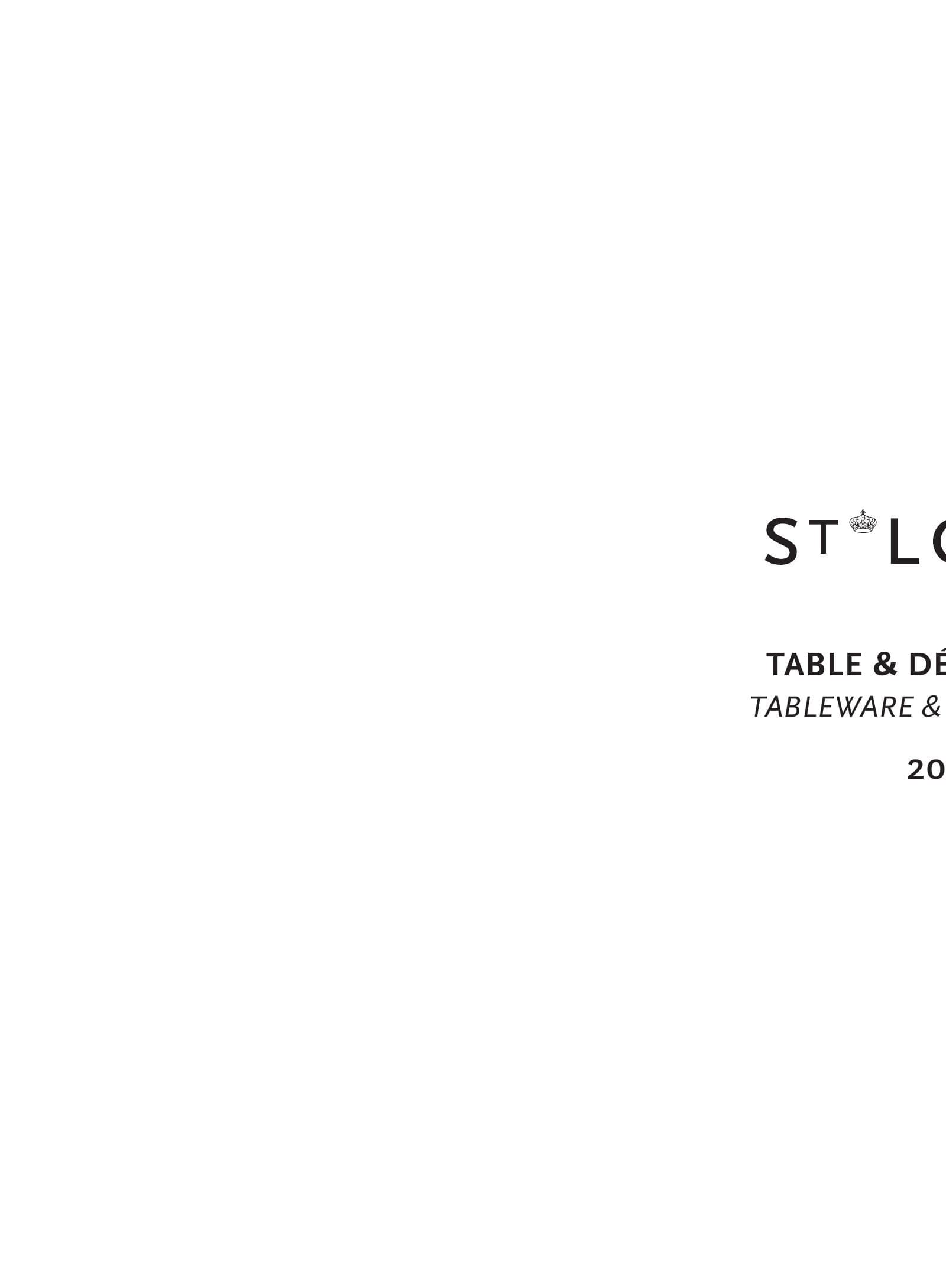 Saint-Louis Tableware & Decoration 2025 Catalogue